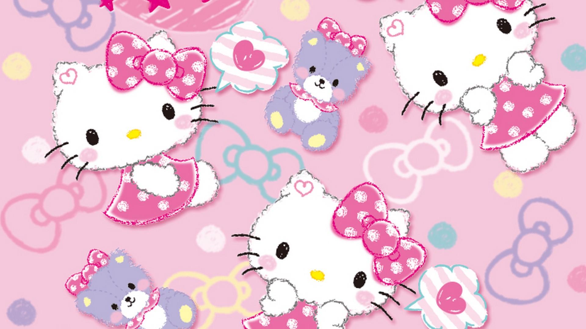 1920x1080 Hello Kitty Characters Background Wallpaper HD Live Wallpaper HD