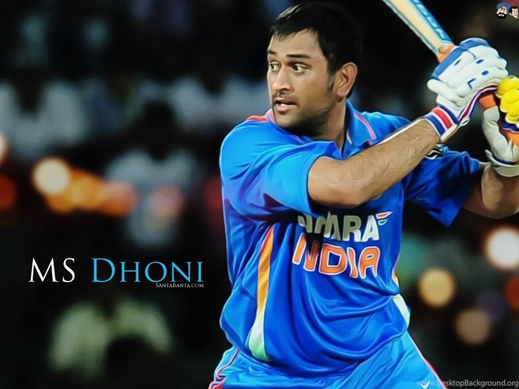1024x768 Mahendra Singh Dhoni Wallpaper Desktop Background