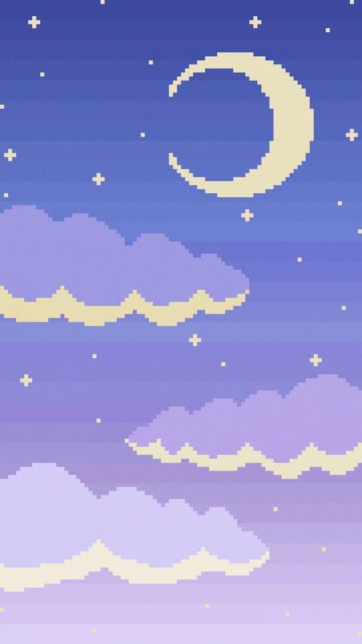 720x1280 Kawaii Pixel Background Wallpaper Pixel
