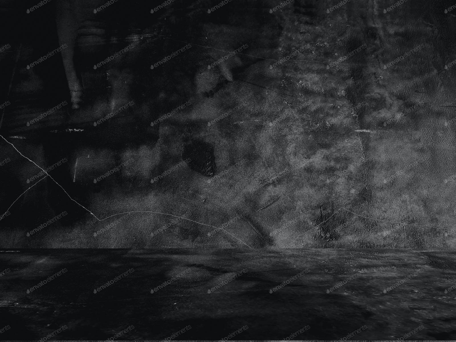 1600x1200 Old black background. Grunge texture. Dark wallpaper. Blackboard Chalkboard Concrete photo by benzoix on Envato Elements