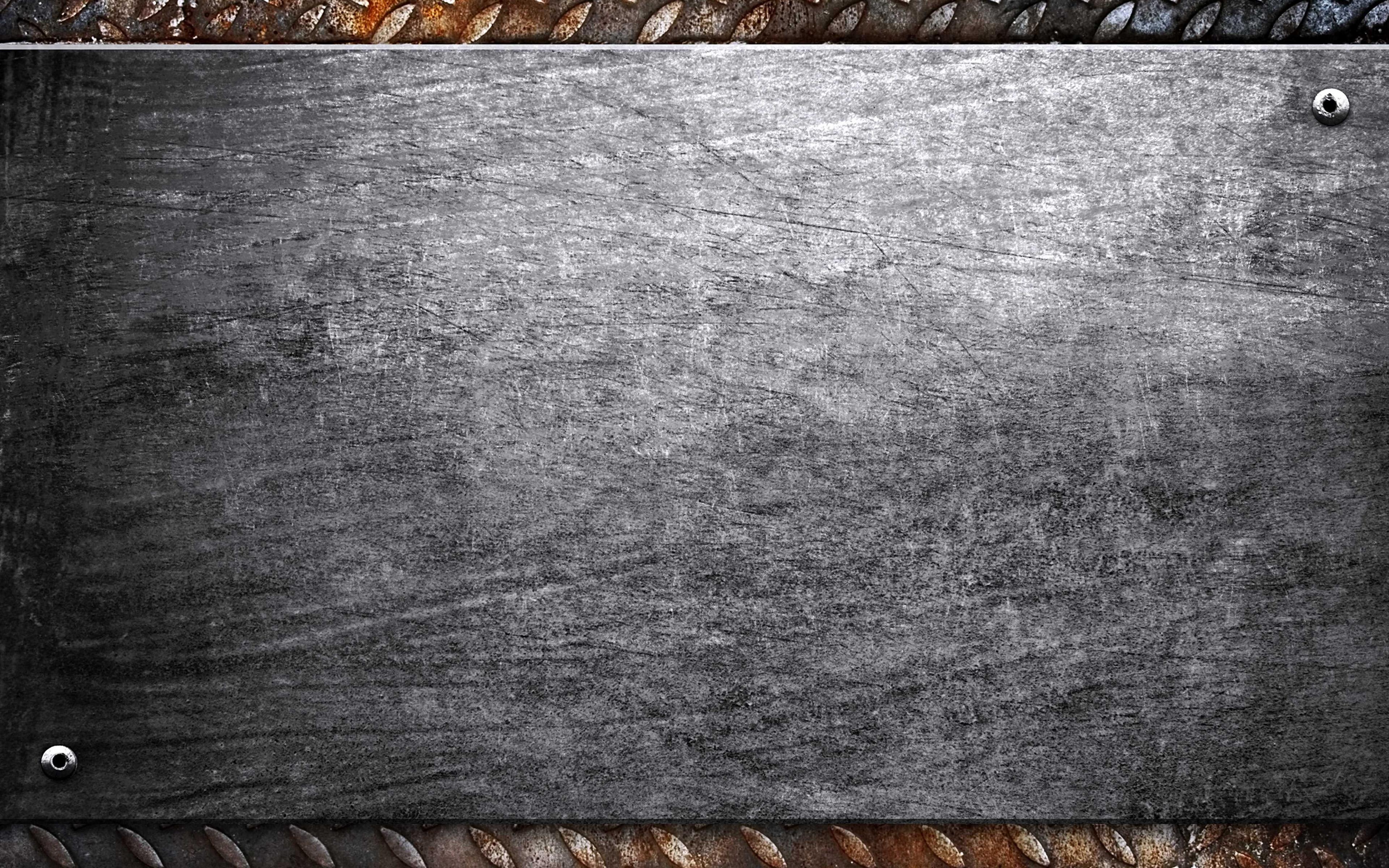 3840x2400 Download wallpaper grunge metal plate, 4k, metal textures, grunge, gray metal background, metal plate, metal background for desktop with resolution 3840x2400. High Quality HD picture wallpaper