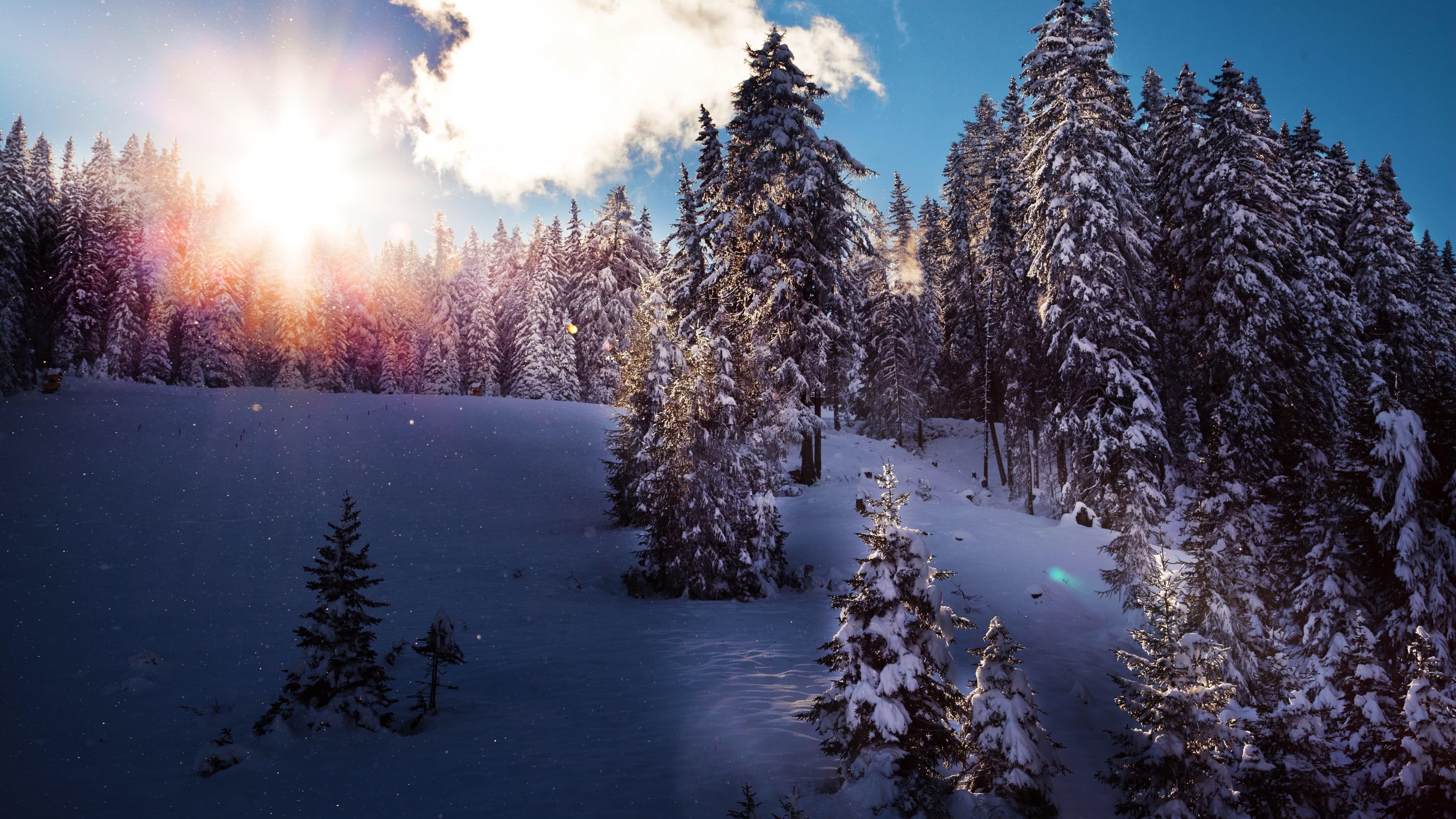 3840x2160 Winter In Tirol Reosrt Austria 4K Wallpaper