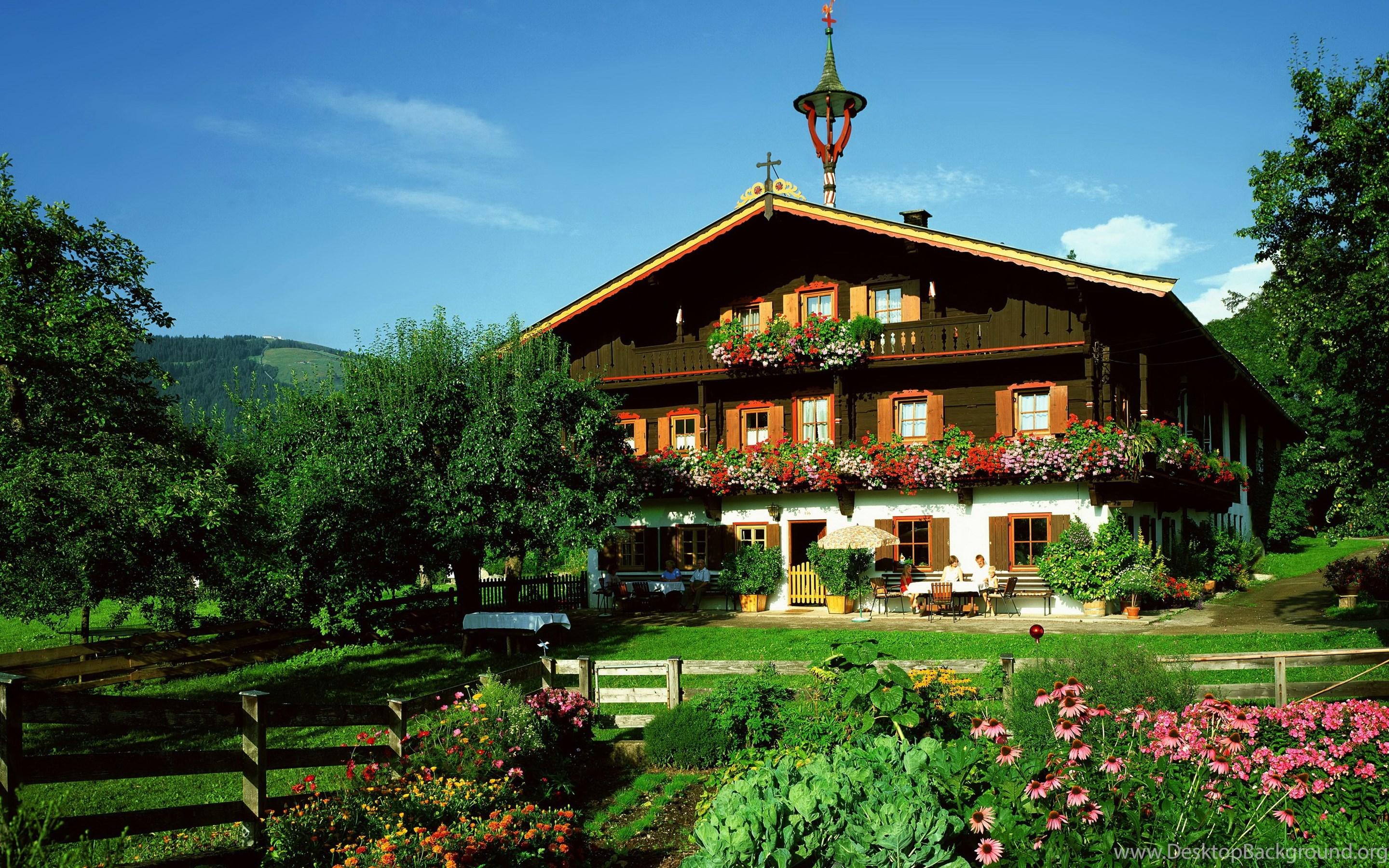 2880x1800 Wallpaper Houses Austria Tirol Cities Image Desktop Background