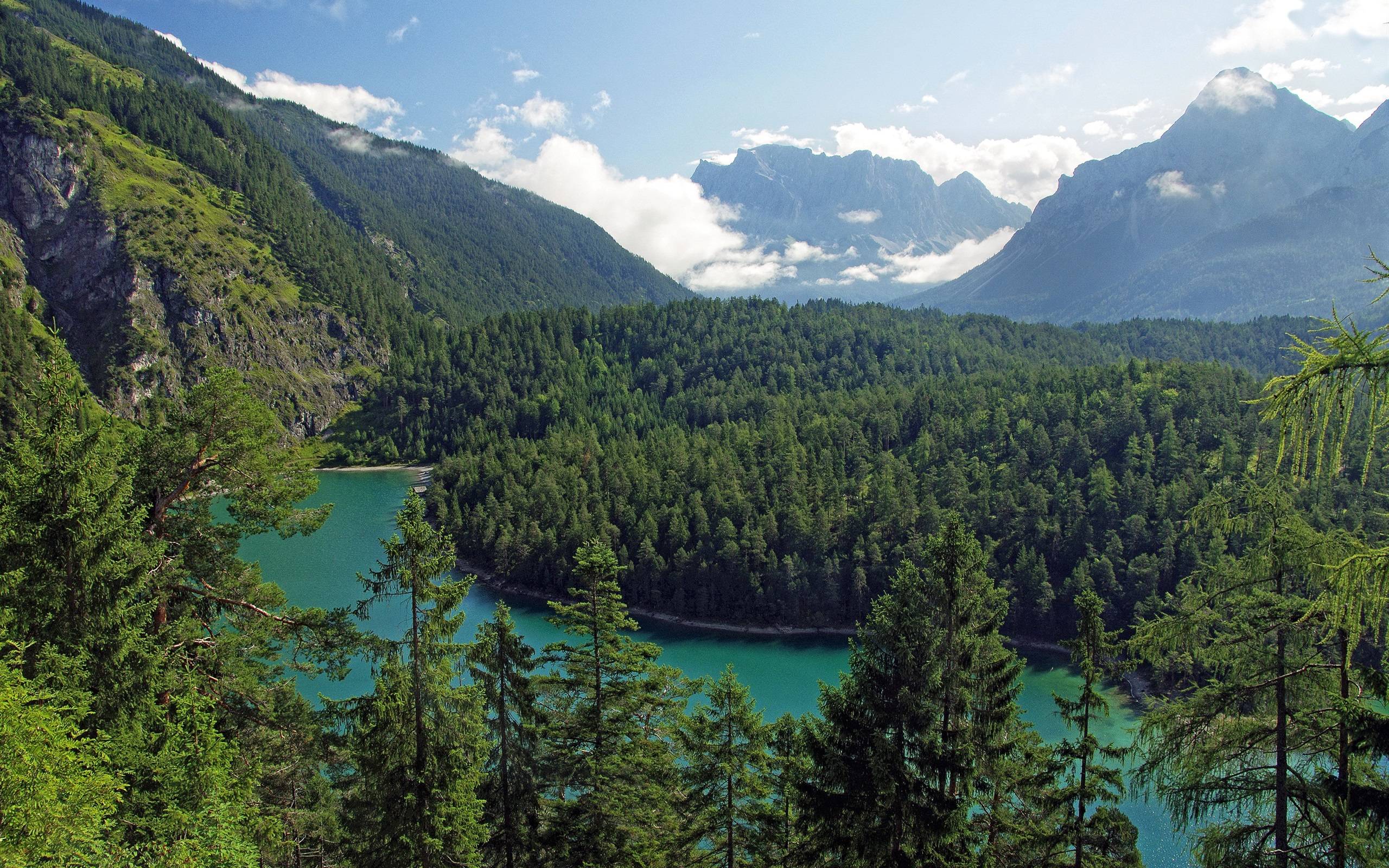 2560x1600 Wallpaper Tirol, Austria, mountains, trees, forest, river 2560x1600 HD Picture, Image