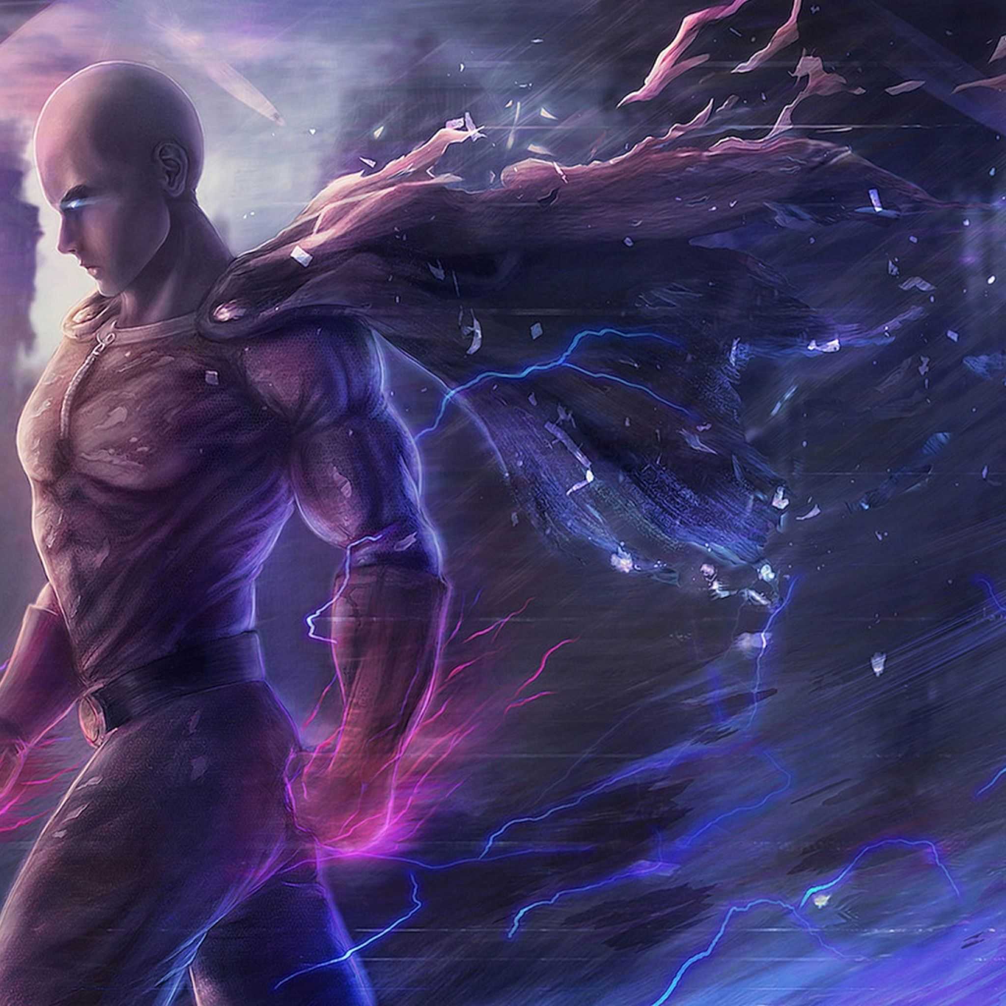 2048x2048 One Punch Man Wallpaper