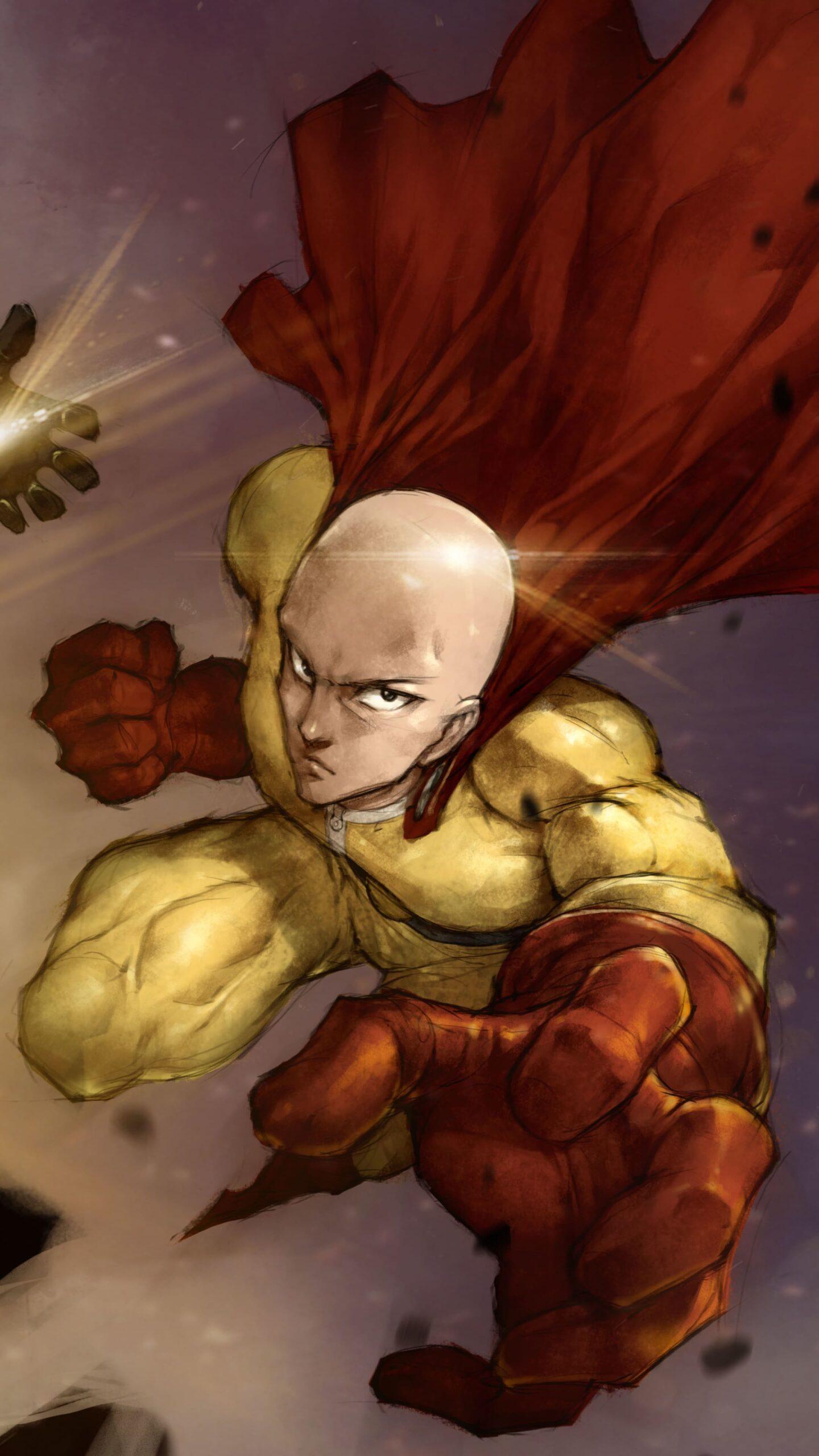 1440x2560 One Punch Man Wallpaper