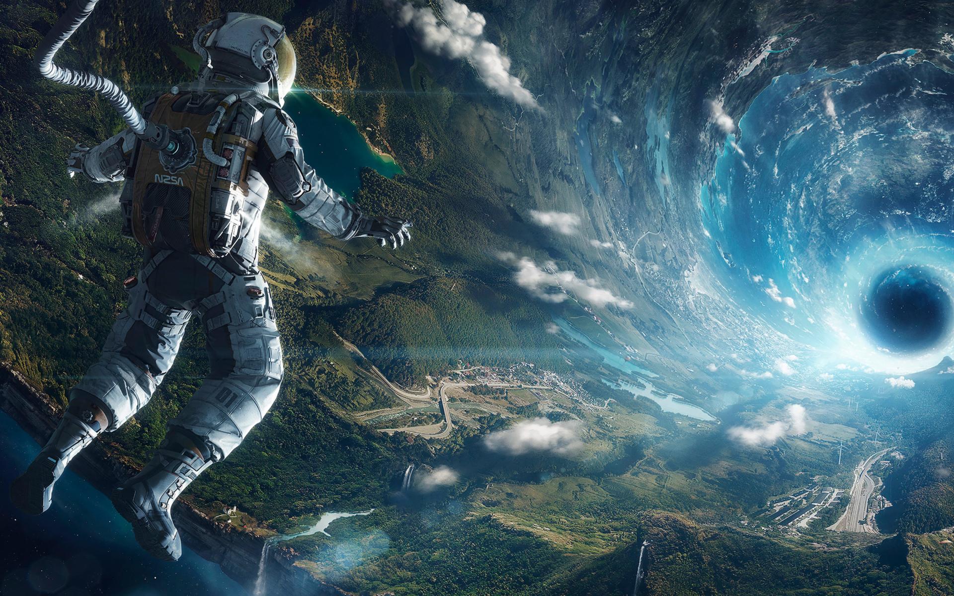 1920x1200 Astronaut In Space Wallpaper for 1920x1200