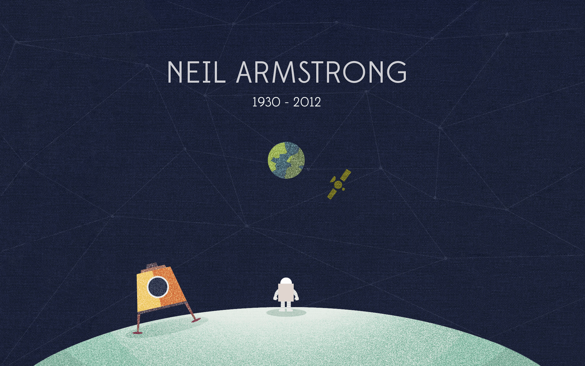 1920x1200 outer space NASA heroes memorial artwork Neil Armstrong / 1920x1200 Wallpaper. Neil armstrong, Astronaut image, Space art