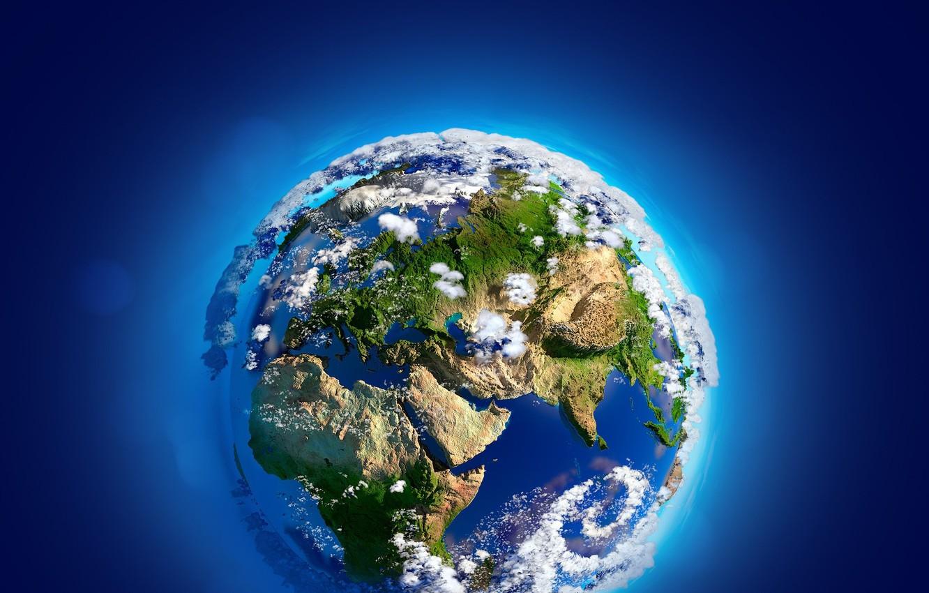 1332x850 Wallpaper earth, planet, the world, terra, our planet, WORLD 3D, our globe, planet world, our earth, blue point image for desktop, section космос