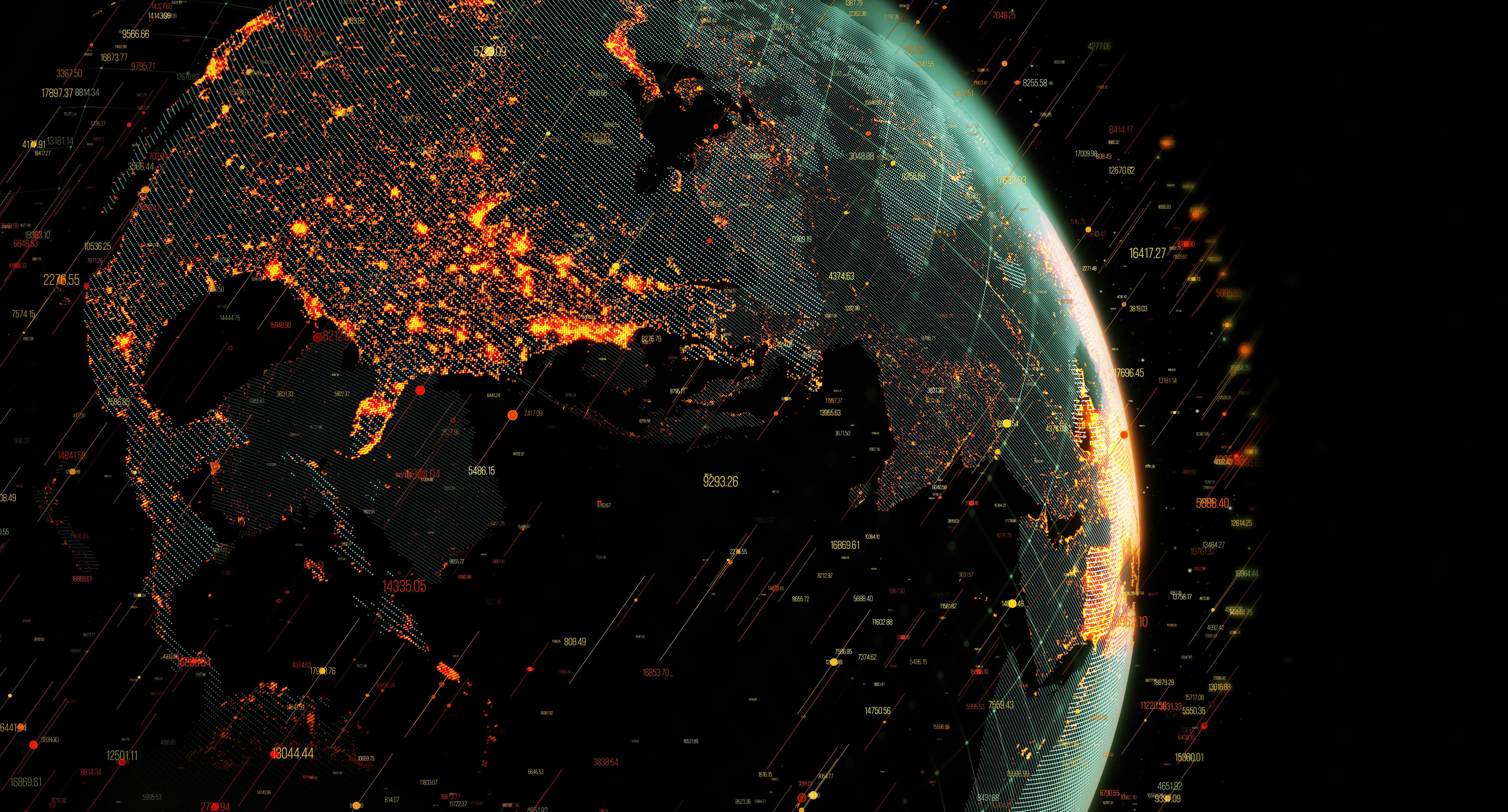 6500x3500 Earth Globe Planet Wallpaper:6500x3500