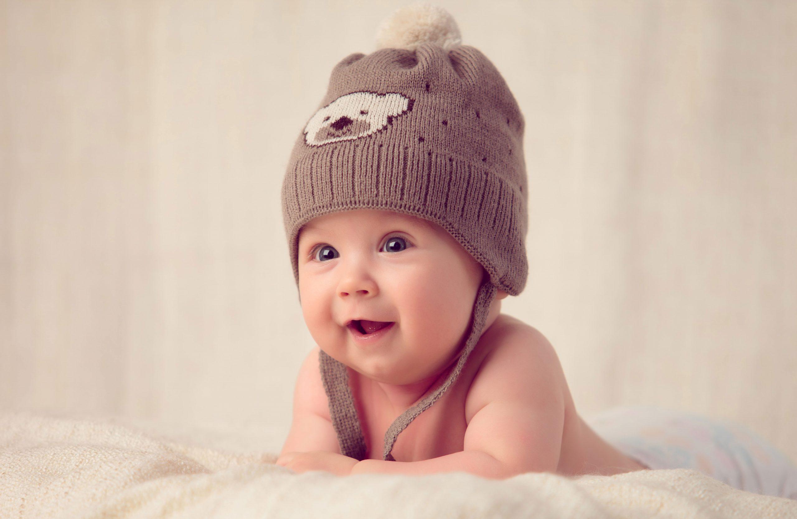 2560x1668 Wallpaper Babys Gray And White Knit Cap, Child, Face • Wallpaper For You HD Wallpaper For Desktop & Mobile