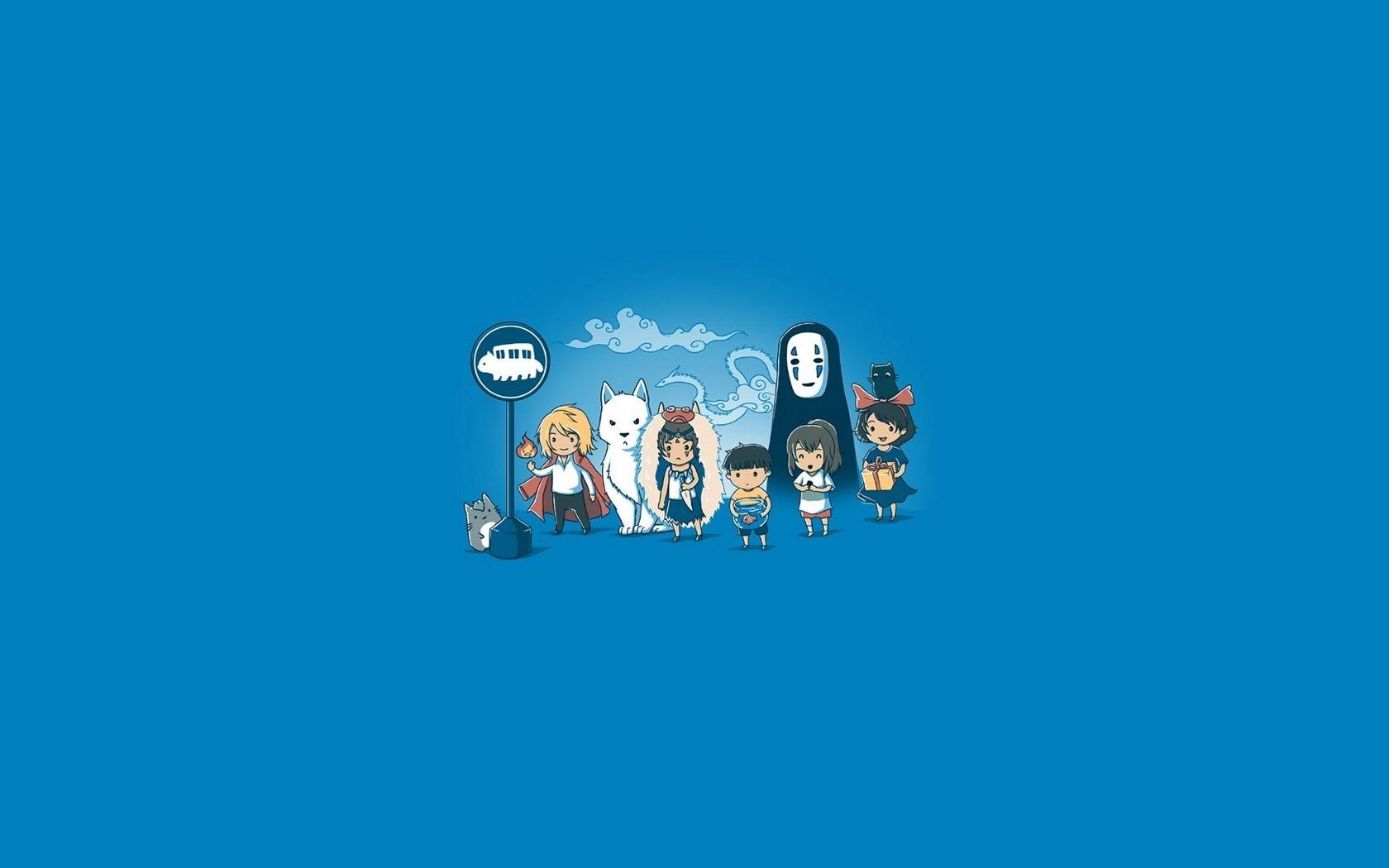 1680x1050 Download wallpaper 1680x1050 art, hayao miyazaki, anime widescreen