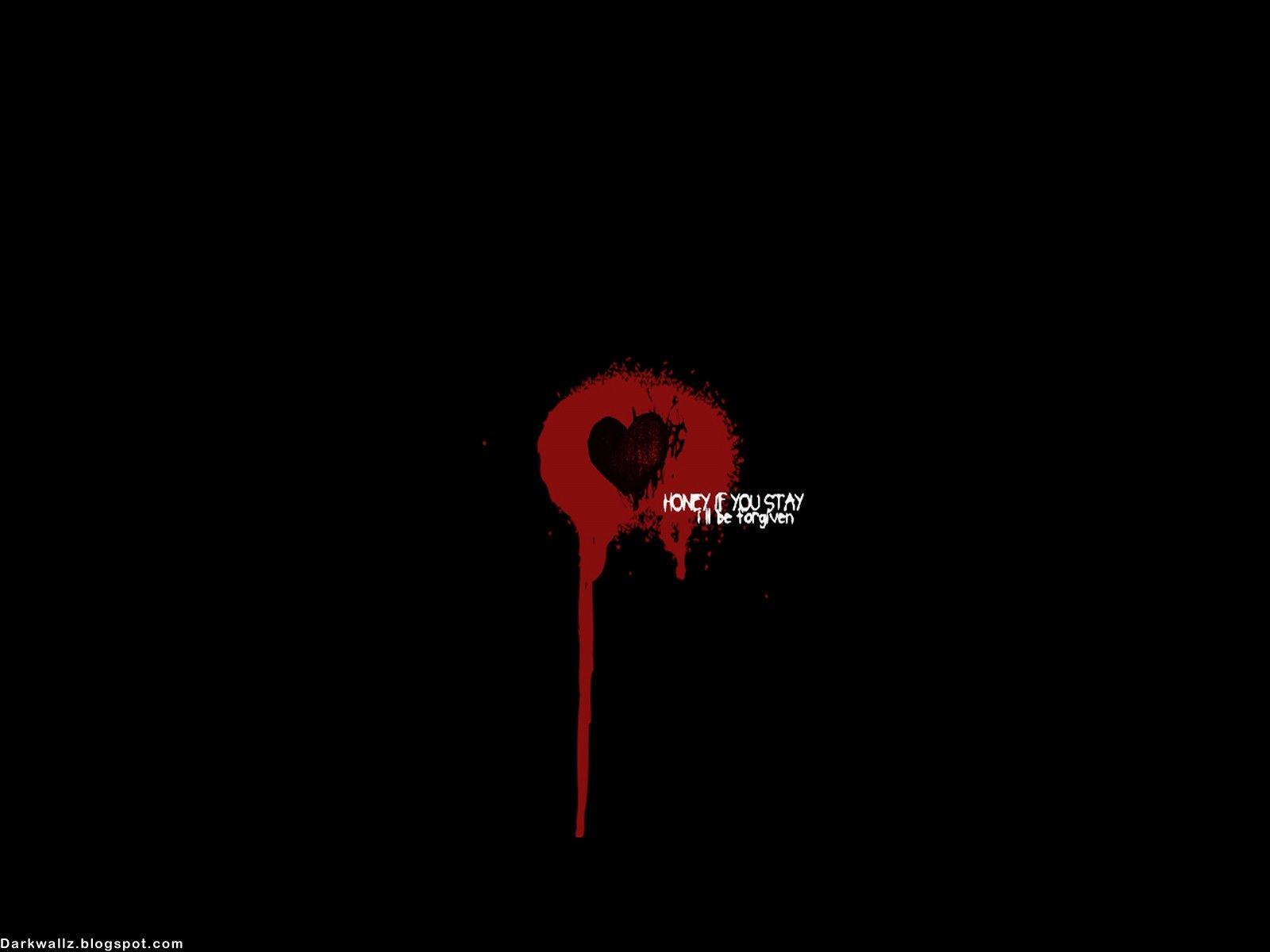 1600x1200 Emo Black Wallpaper