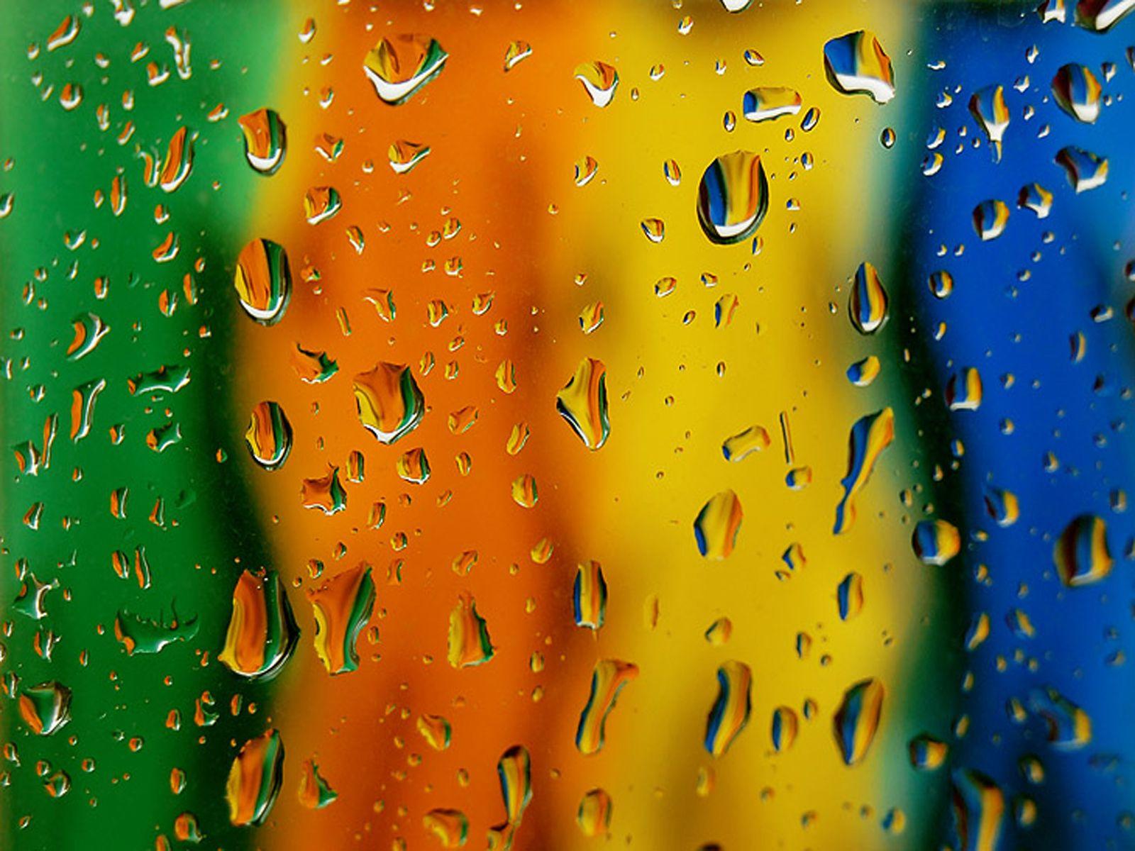 1600x1200 raindrops. Rainbow wallpaper, Graphic design image, Colorful wallpaper