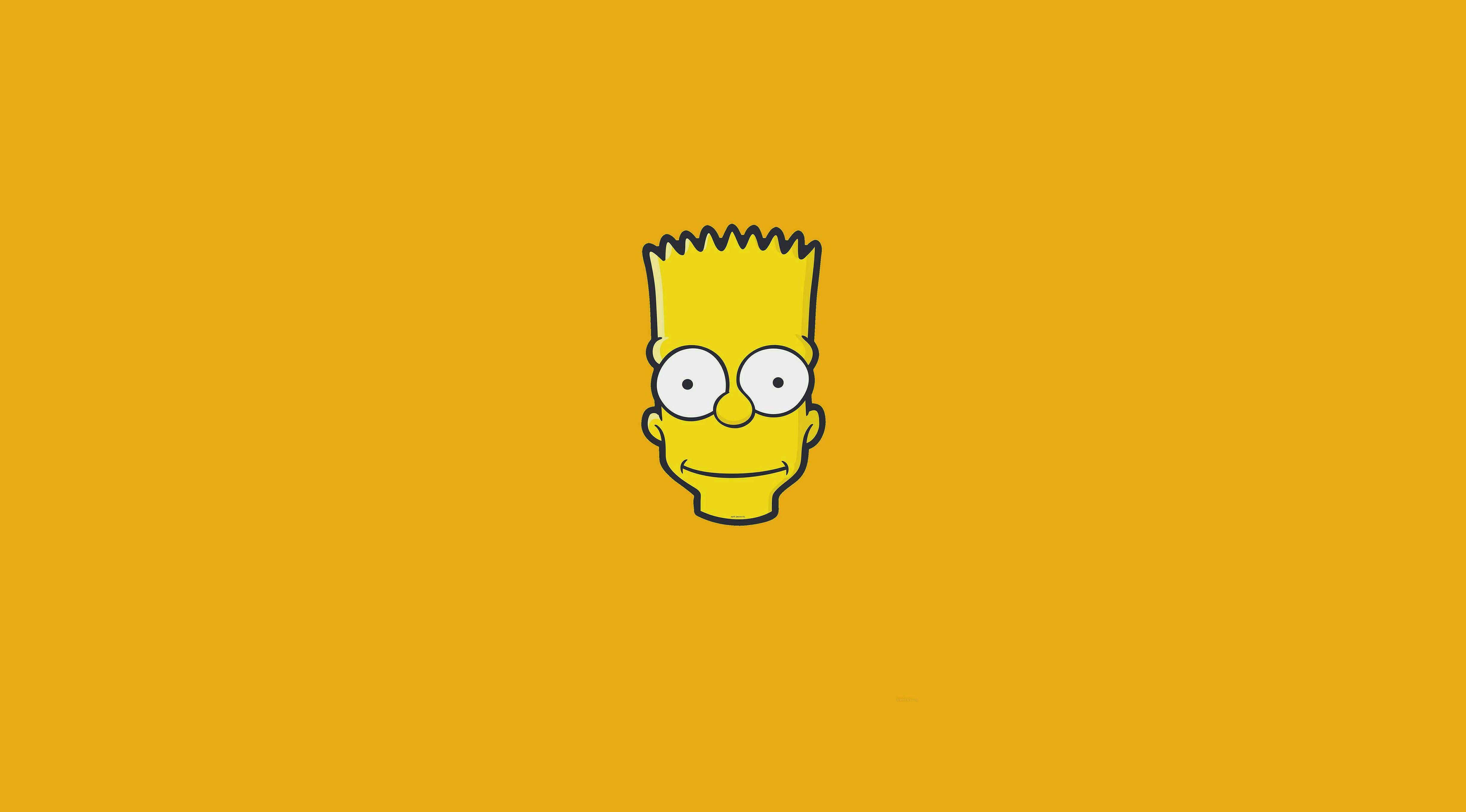 4910x2720 minimalism Bart Simpson The Simpsons K #wallpaper #hdwallpaper #desktop. The simpsons, Bart, Simpson wallpaper iphone