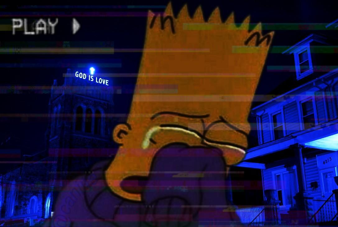 1087x728 Aesthetic Wallpaper Simpsons Sad Wallpaper Portal
