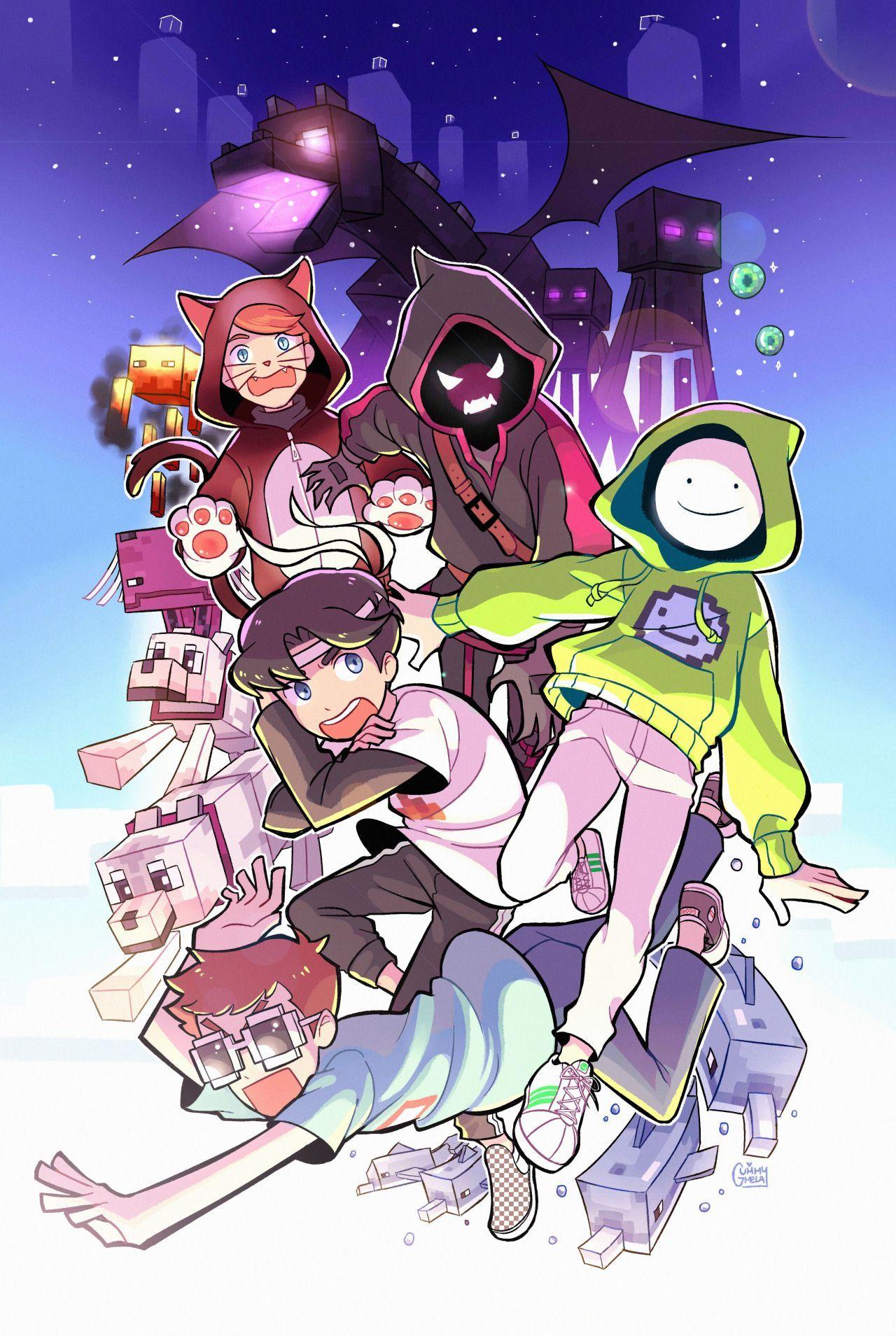 1280x1909 Dream SMP Members Wallpaper