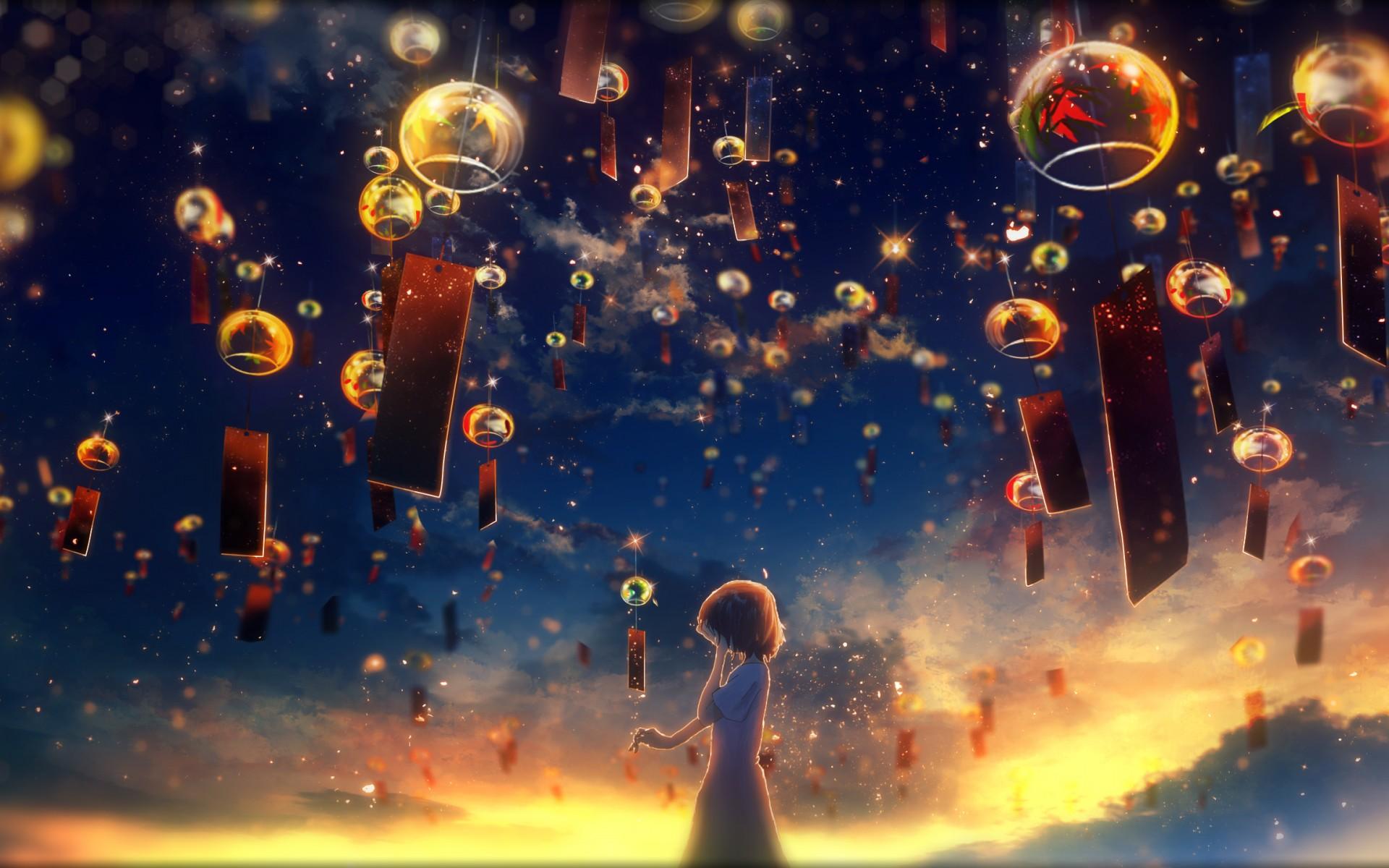 1920x1200 Anime Girl Dream Fantasy Surreal