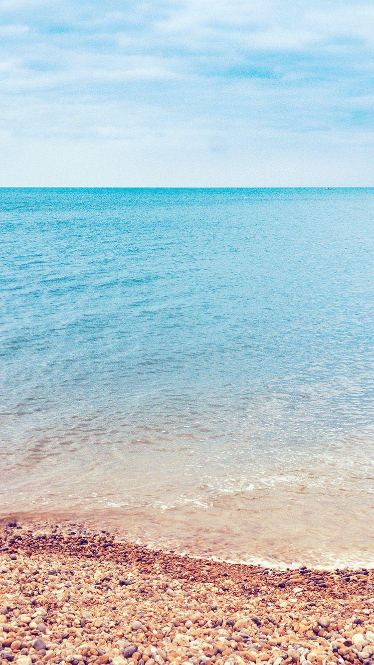 750x1334 Sea Nature Beach Blue Sky Rock Happy