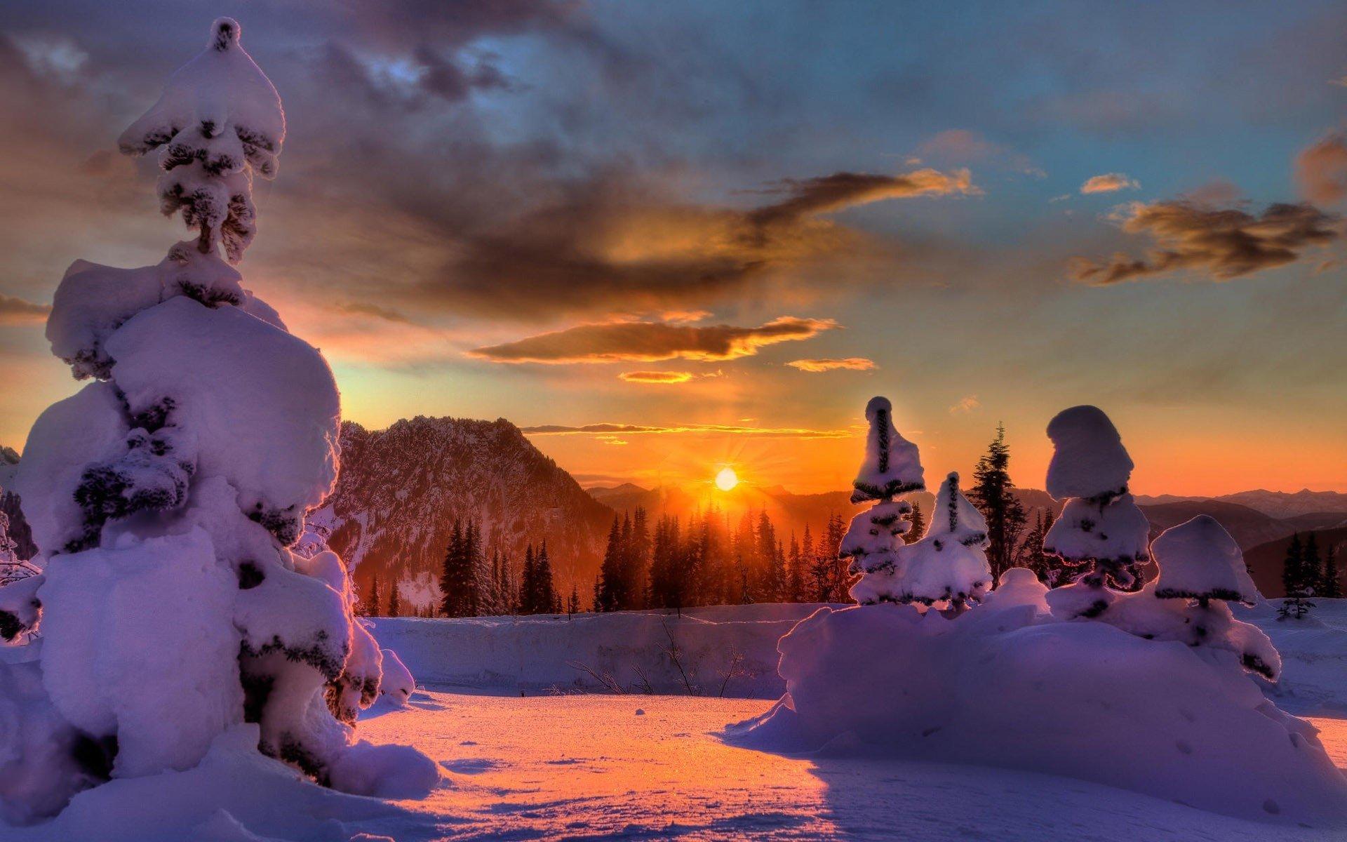 1920x1200 Last Bit Of Light Area, Mount Rainier National Park, Washington HD Wallpaper