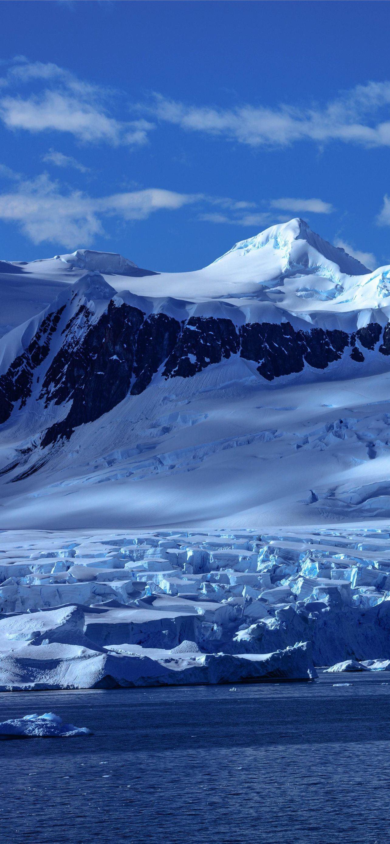 1284x2778 Paradise Bay Antarctica Cave iPhone Wallpaper Free Download