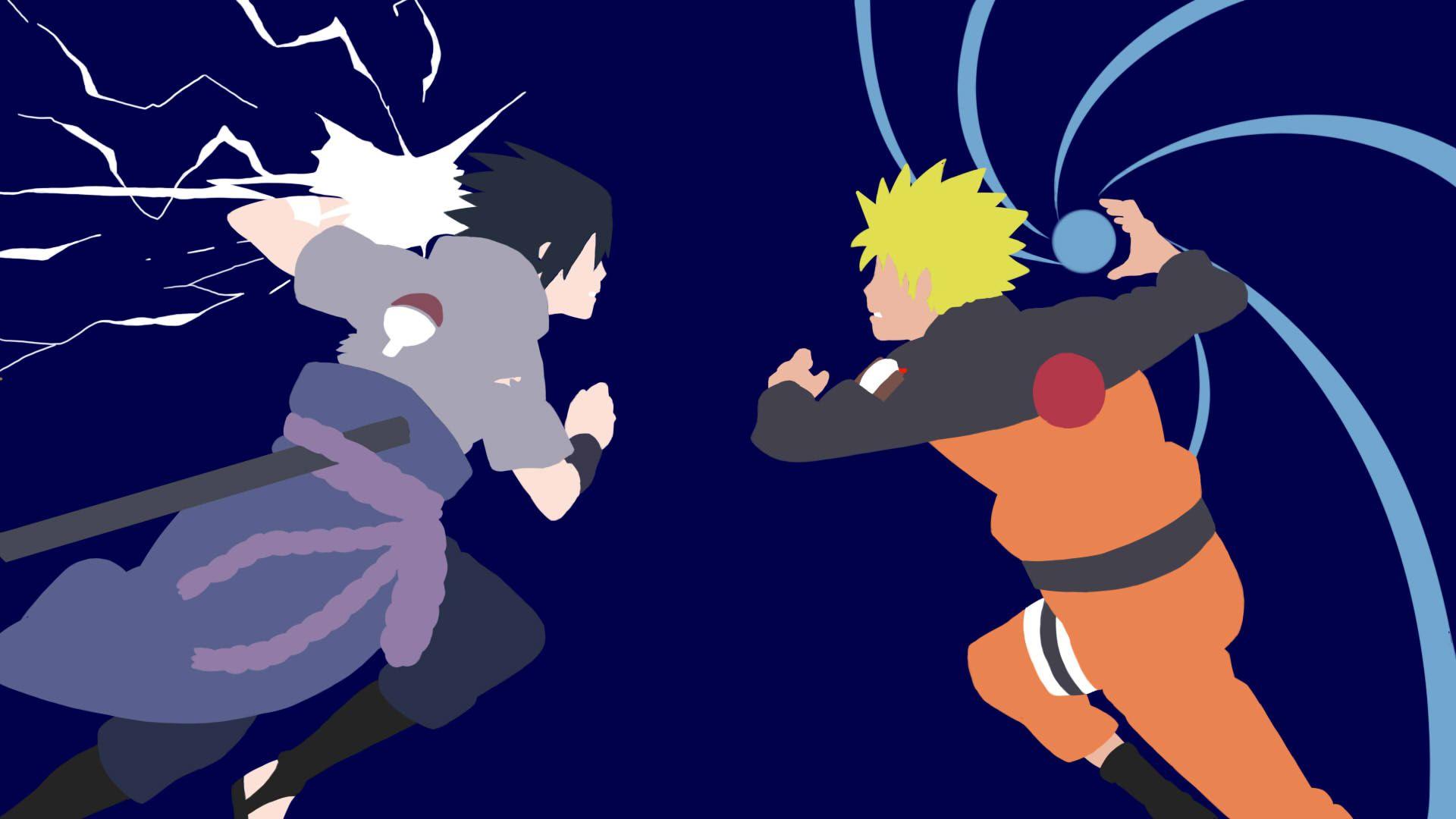 1920x1080 Vì vậy, tôi quyết định vẽ Naruto và Sasuke hôm nay.  : Naruto