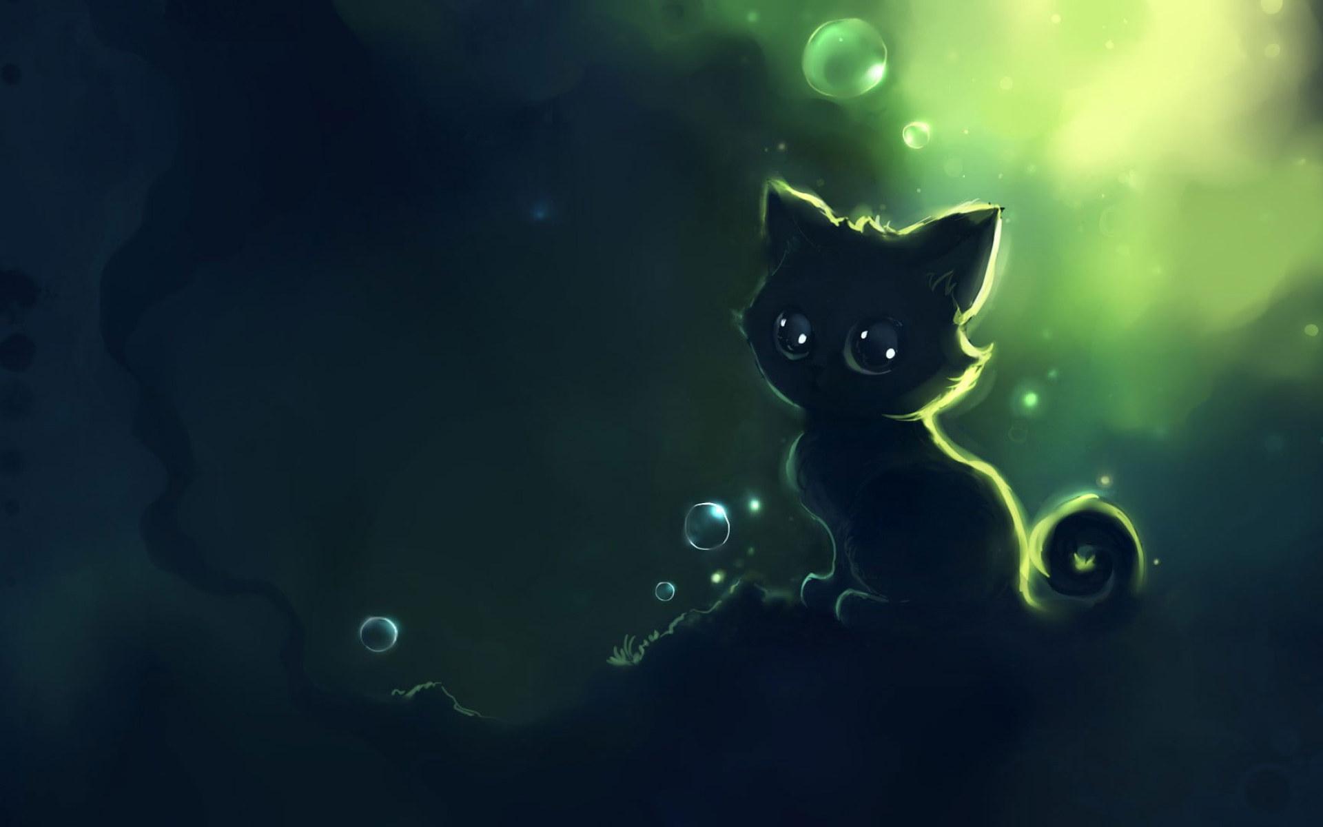 1920x1200 Green cats animals artwork kittens apofiss 1920x1080 Animals Cats HD Art wallpaper • Wallpaper For You HD Wallpaper For Desktop & Mobile