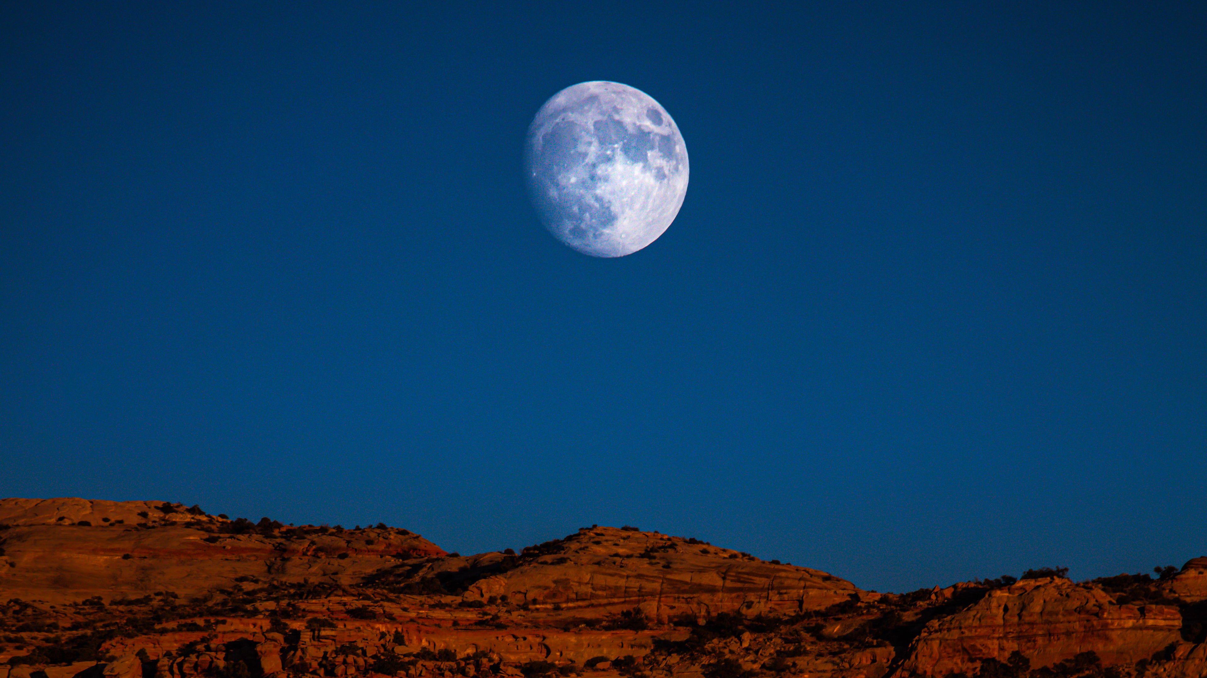 Blue Landscape Moon Wallpapers - Top Free Blue Landscape Moon ...