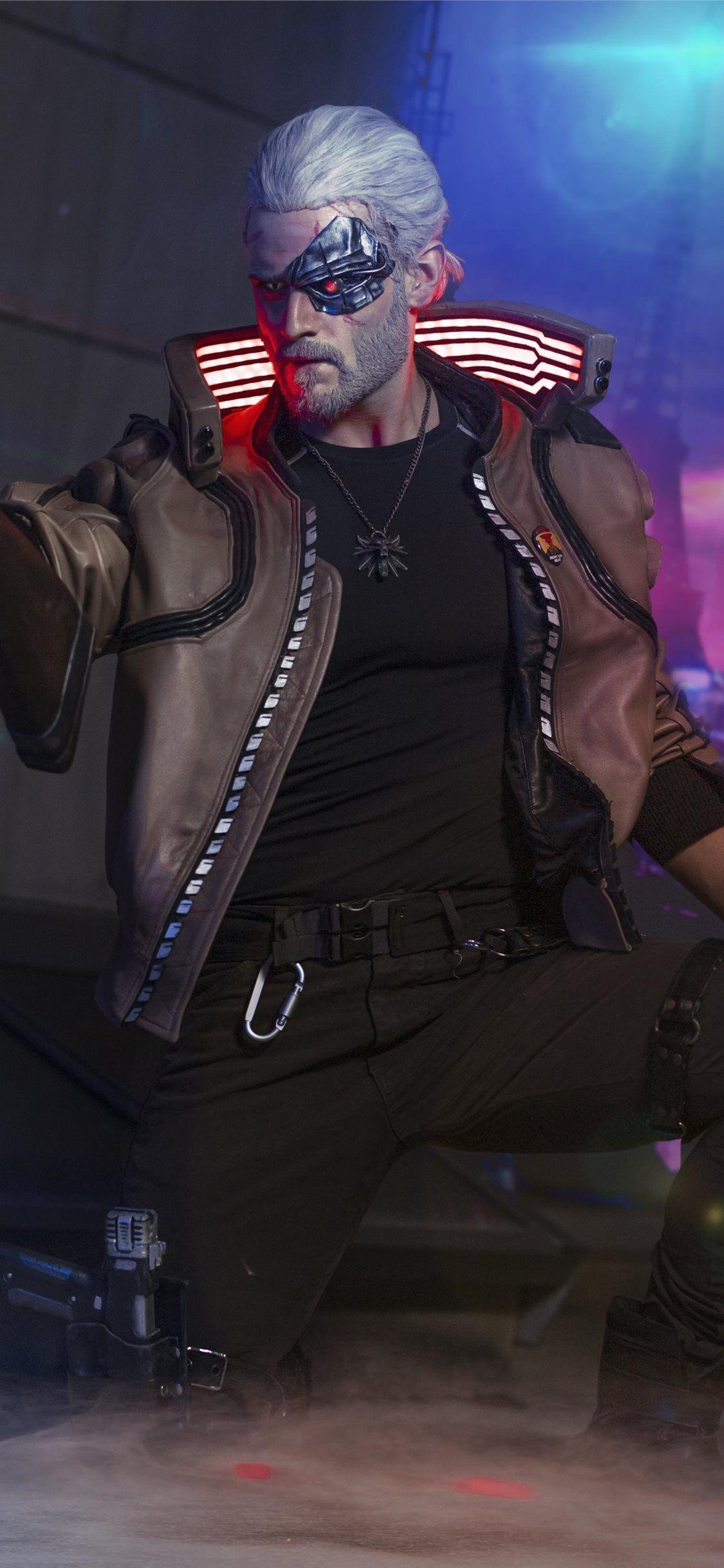 1125x2436 witcher 5k cyberpunk #cyberpunk #Witcher #games #cosplay k #iPhone11Wallpaper. Cyberpunk, Cosplay, iPhone 11