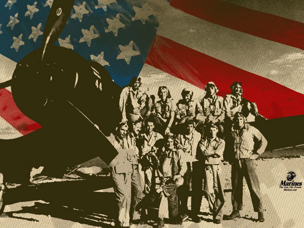 1024x768 United State Military Flag Picture