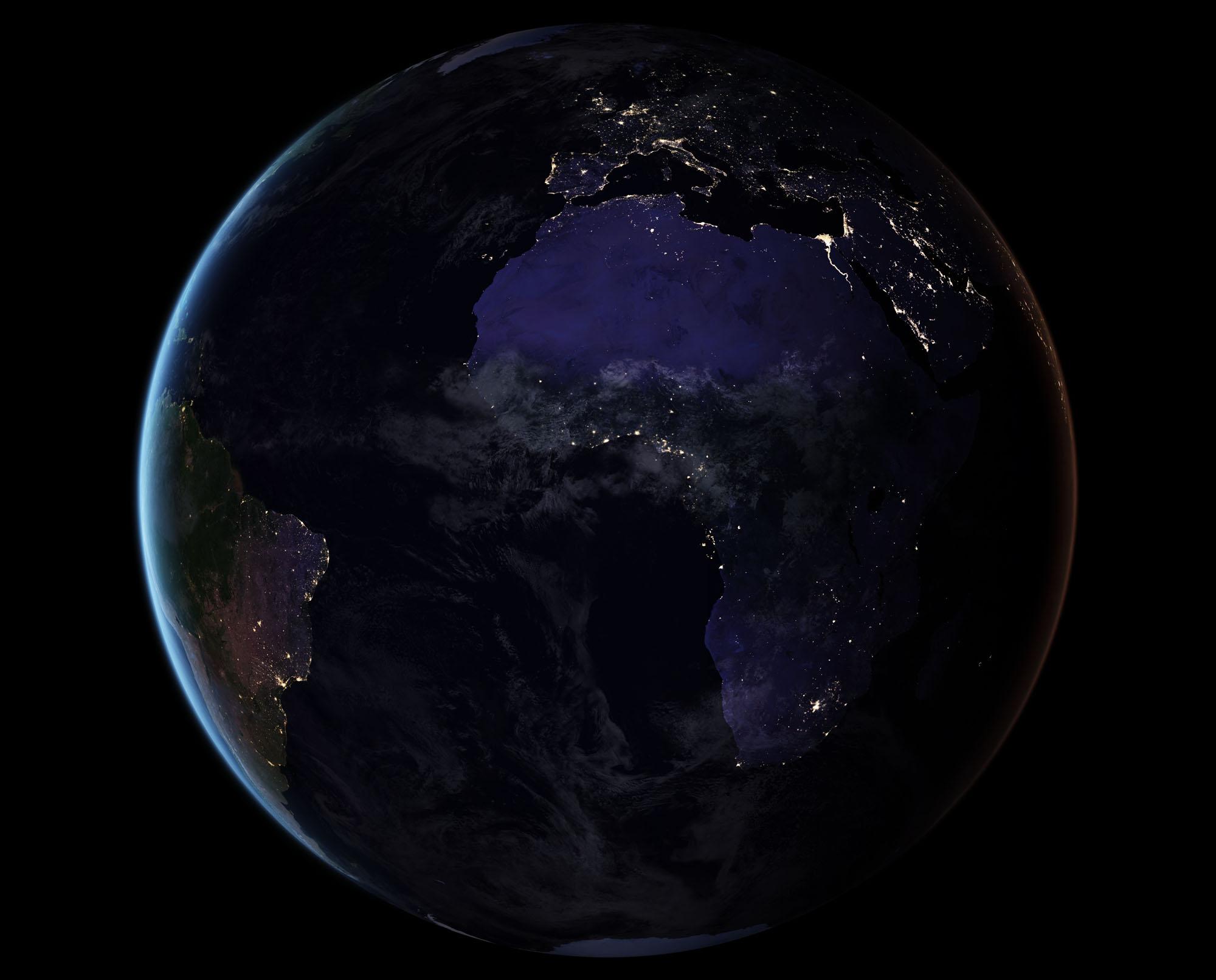 2000x1613 Black Marble: Amazing Earth at Night Photo from Space