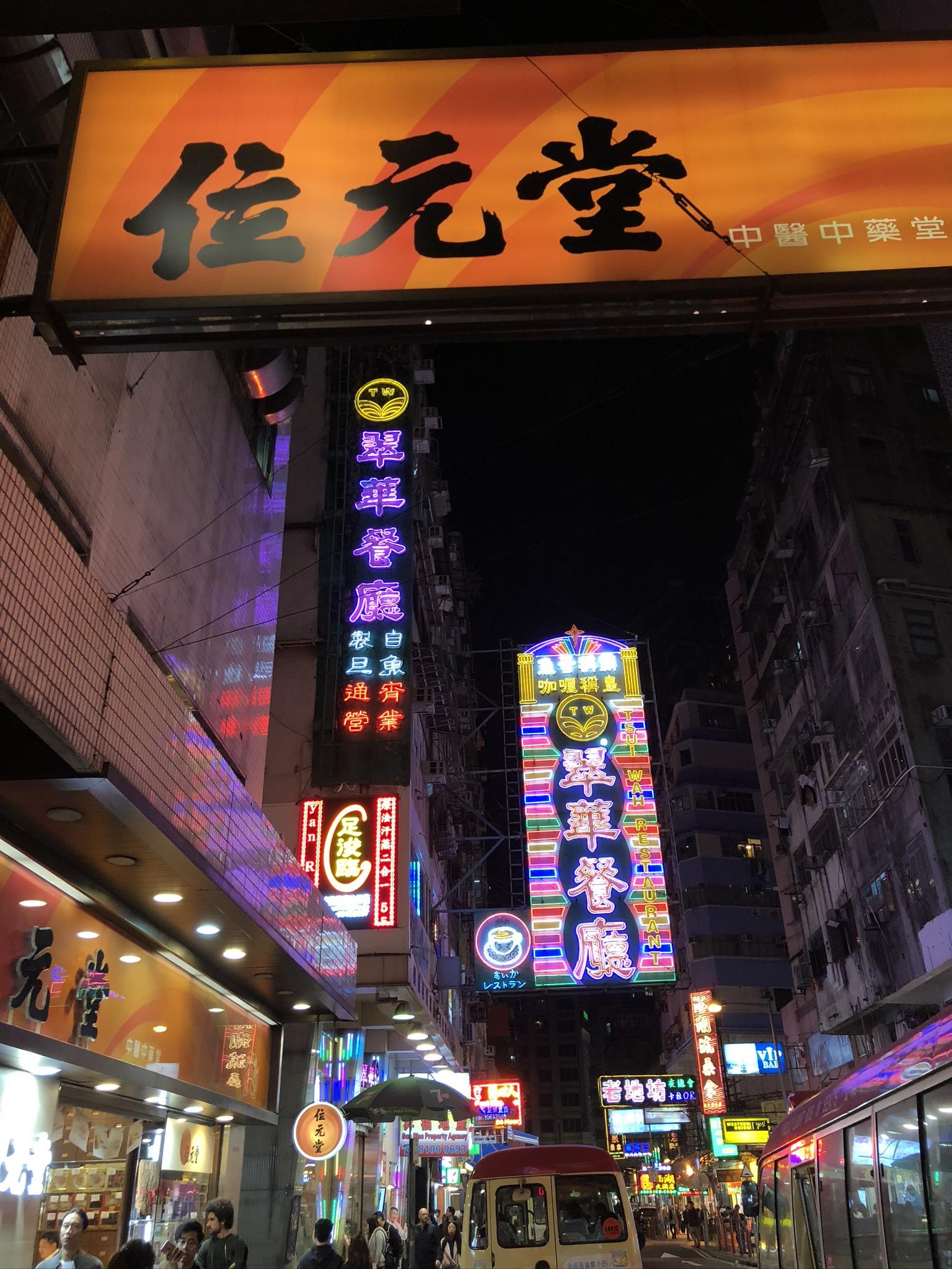 1536x2048 Wallpaper Hong Kong, Neon Sign, Clothing, Night, Crowd, Background Free Image