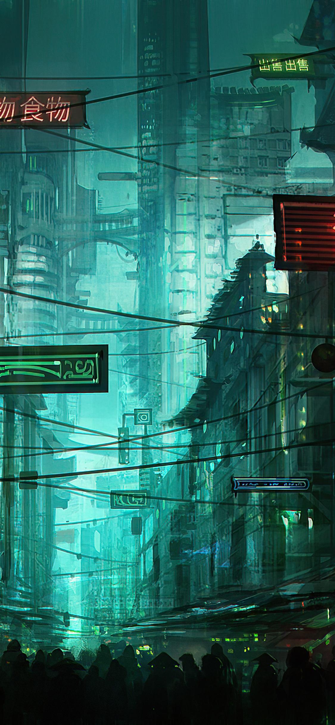 1125x2436 Neon Hong Kong Street 4k iPhone XS, iPhone iPhone X HD 4k Wallpaper, Image, Background, Photo and Picture