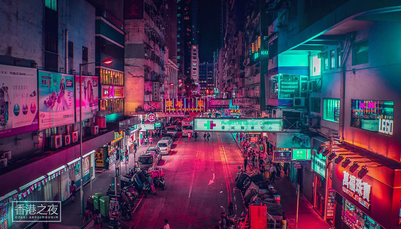 1400x799 Vibrant Streets of Hong Kong stand still under the Neon Light Photographs