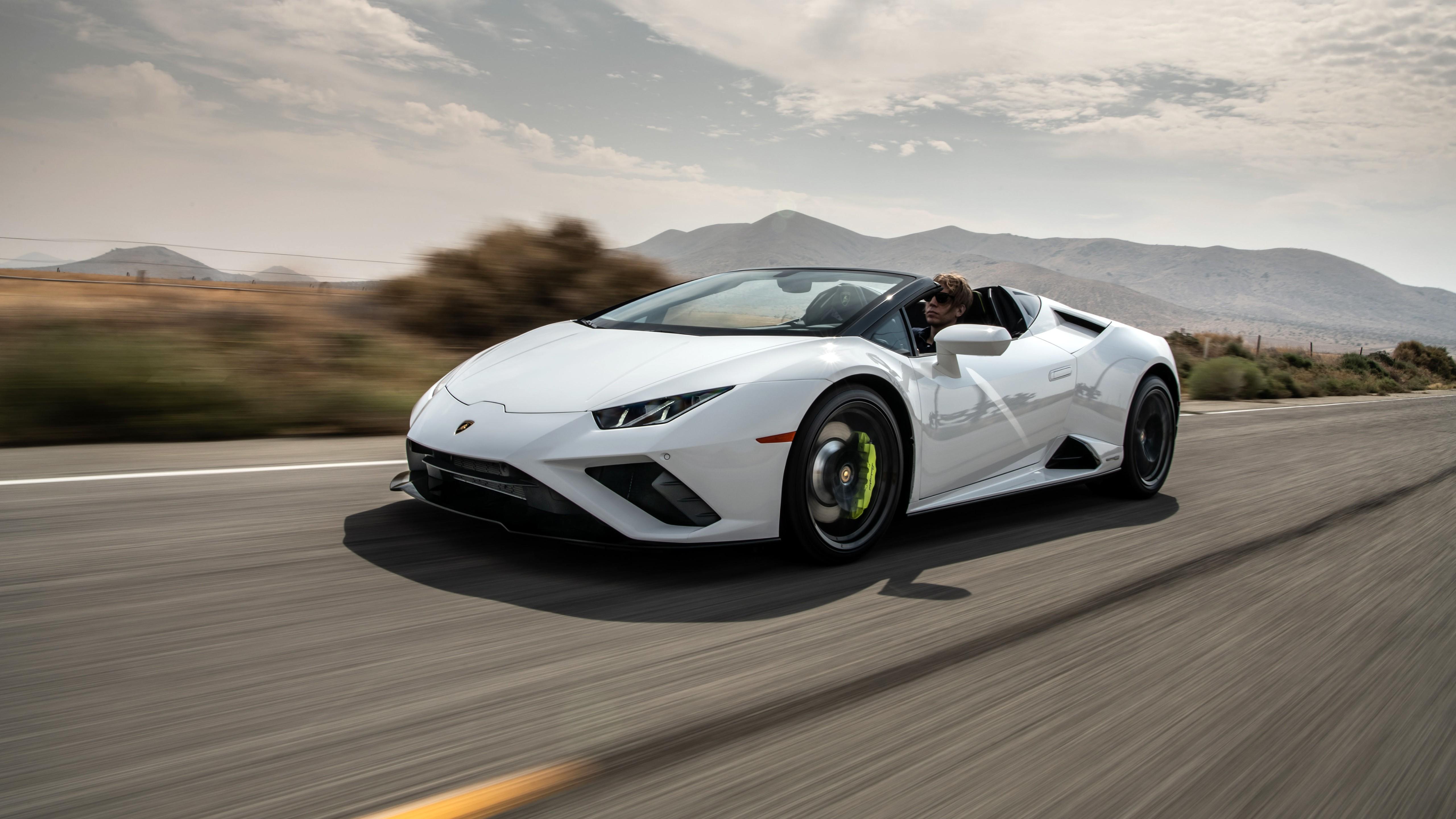 5120x2880 Lamborghini Huracán EVO RWD Spyder 5K Wallpaper. HD Car Wallpaper