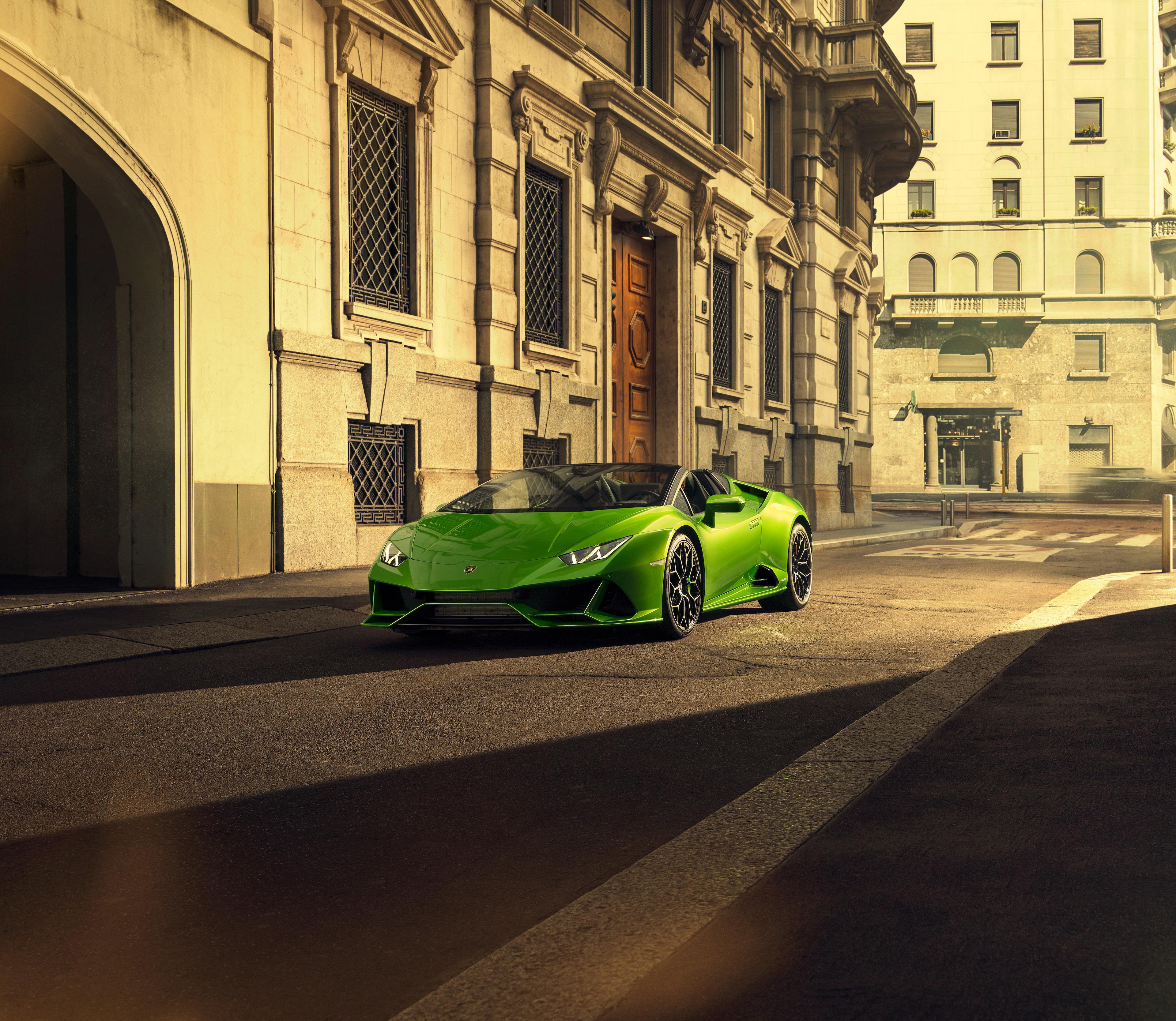 3840x3335 Lamborghini Huracan EVO Spyder Wallpaper 4K, Cars