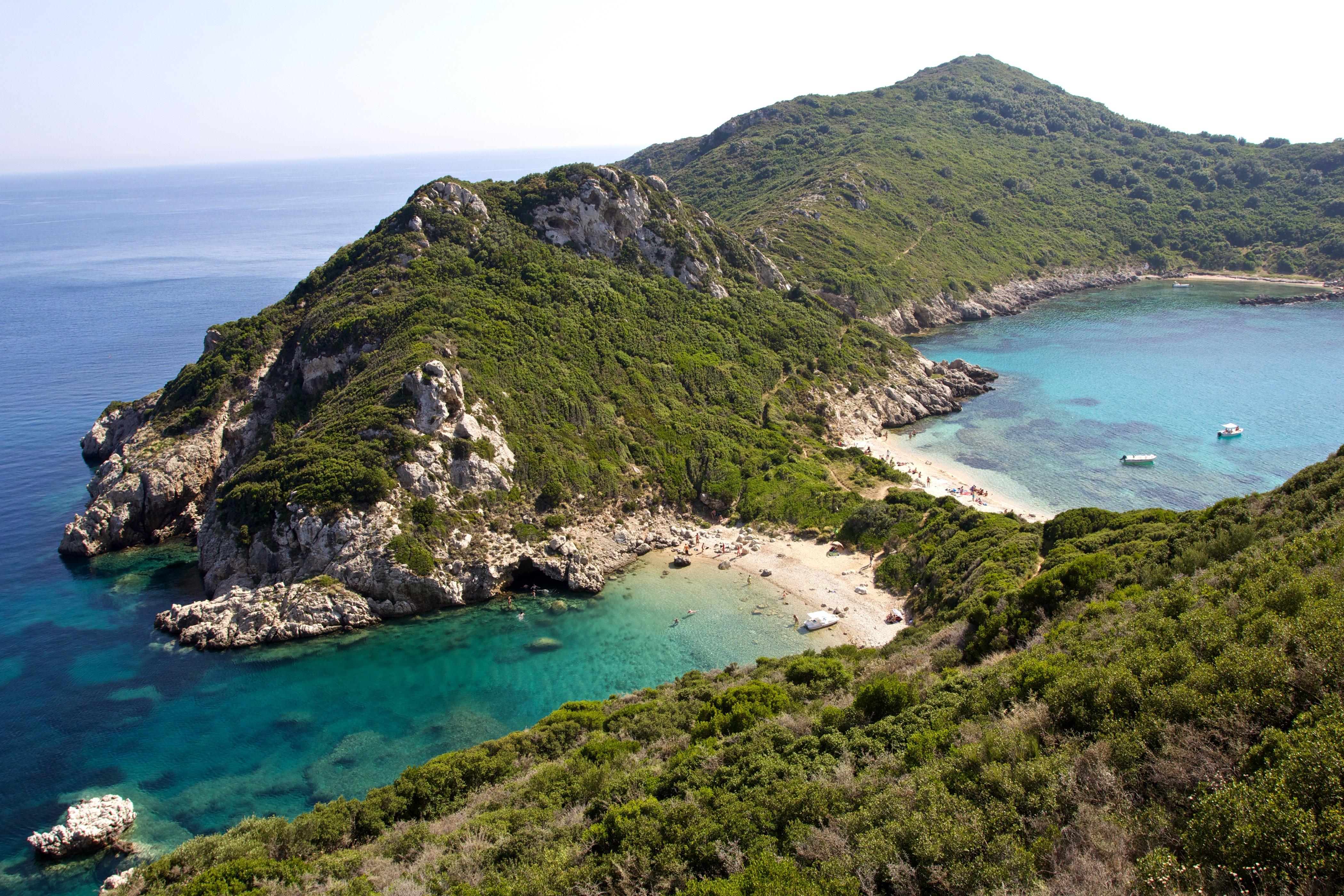 4200x2800 Greece Coast Mountains Corfu Nature wallpaperx2800