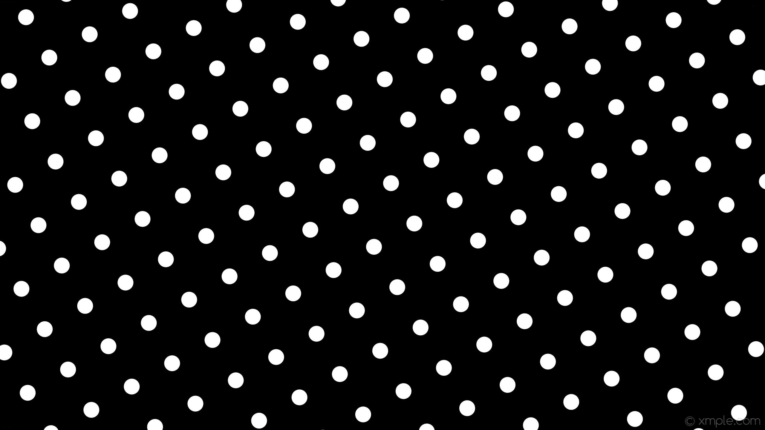 2560x1440 White Polka Dot