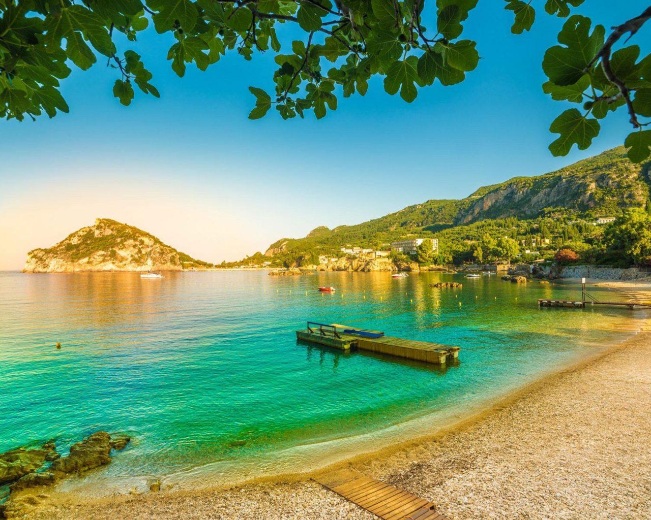 1280x1024 Corfu Island In The Ionian Sea Greece Beaches On Corfu Island :