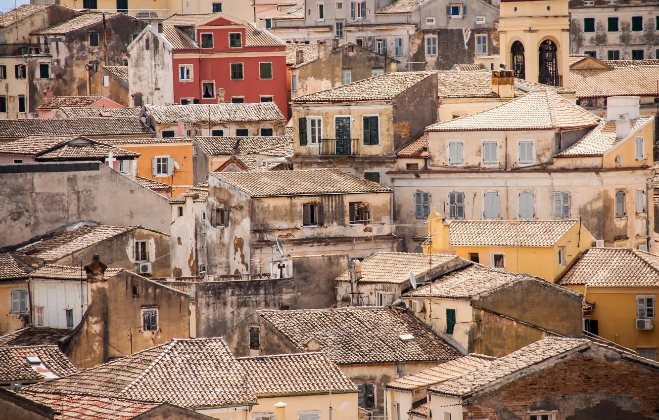 1332x850 Wallpaper Old Town, Greece, Corfu image for desktop, section город