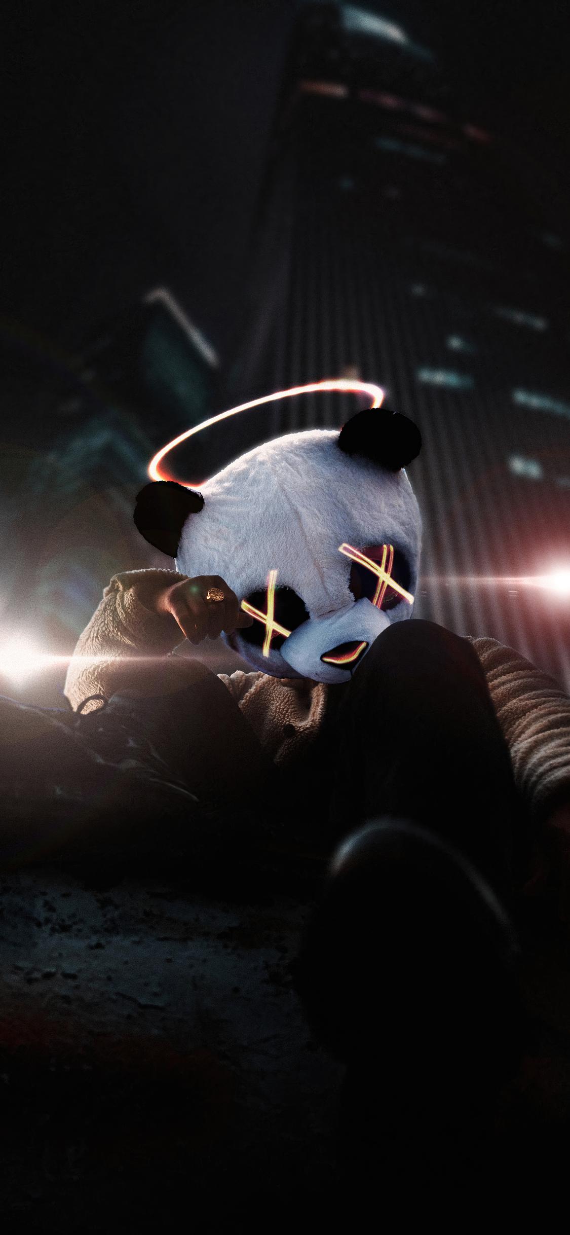 1125x2436 The Rockstar Panda iPhone XS, iPhone iPhone X HD 4k Wallpaper, Image, Background, Photo and Picture