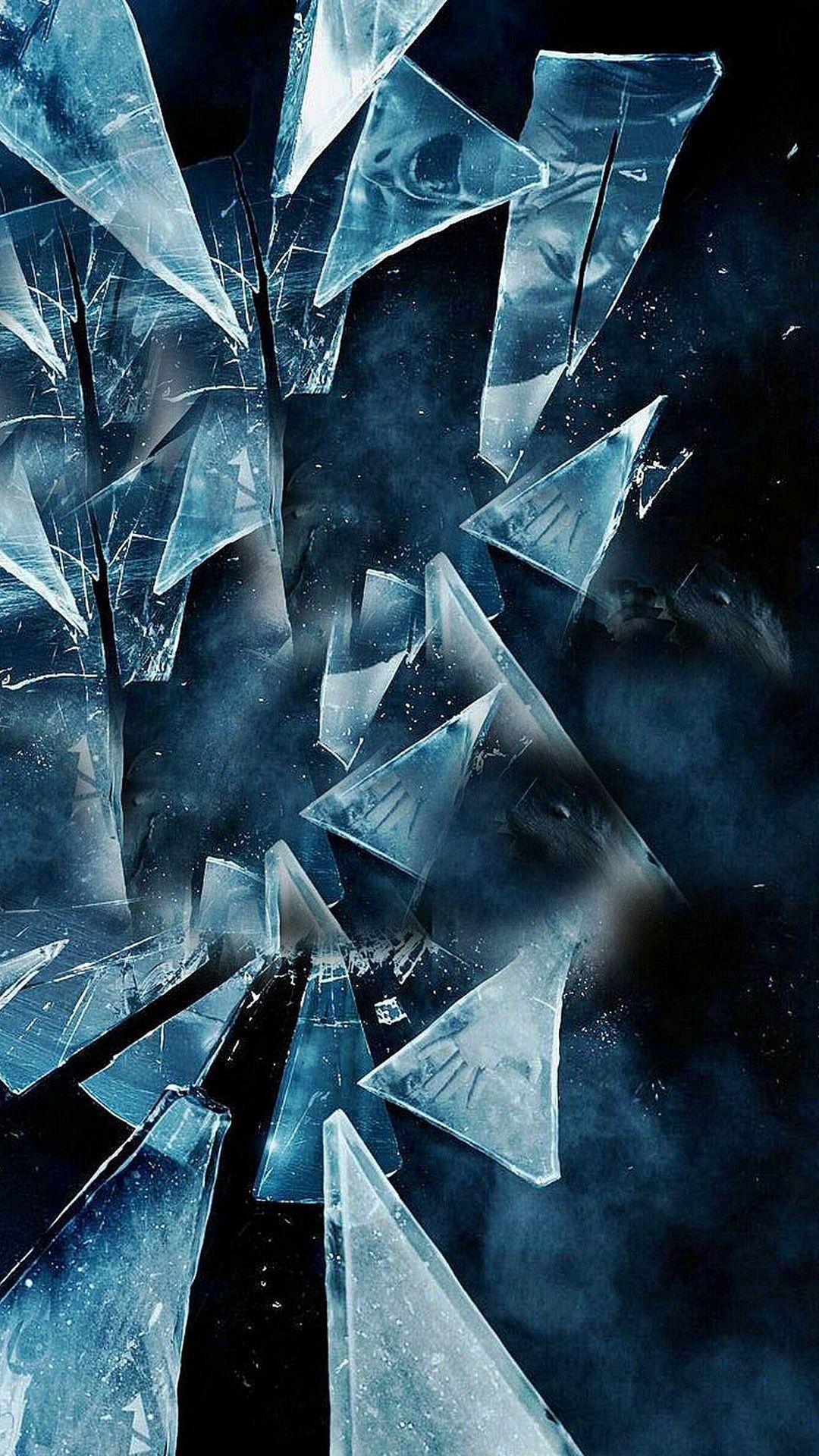 1080x1920 Cracked Screen Desktop Wallpaper For Android Glass Wallpaper HD