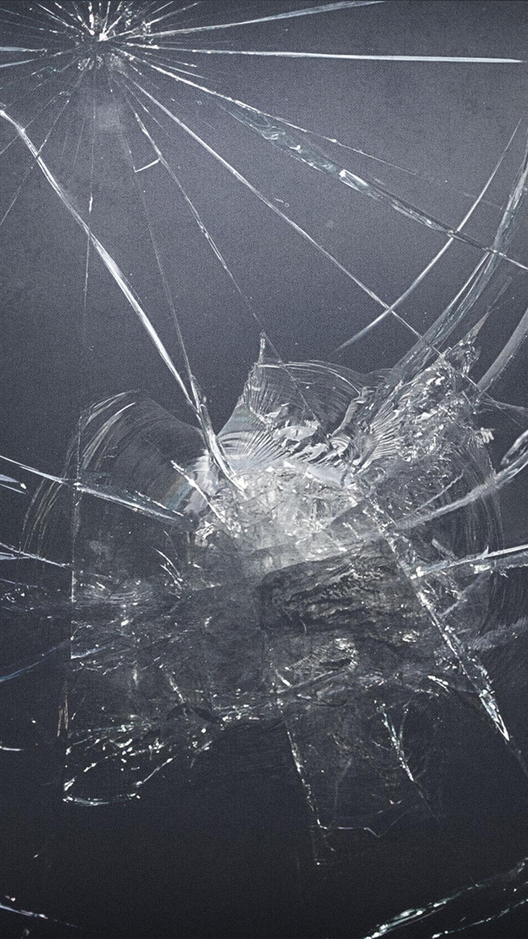 1080x1920 cracked screen wallpaper, black and white, water, line, glass, graphy
