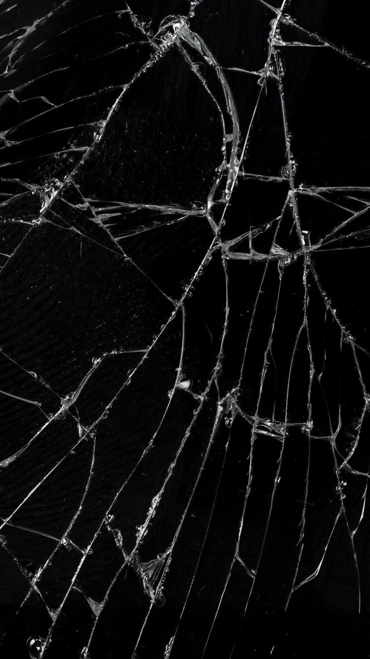 750x1334 Cracked Screen Wallpaper 82841