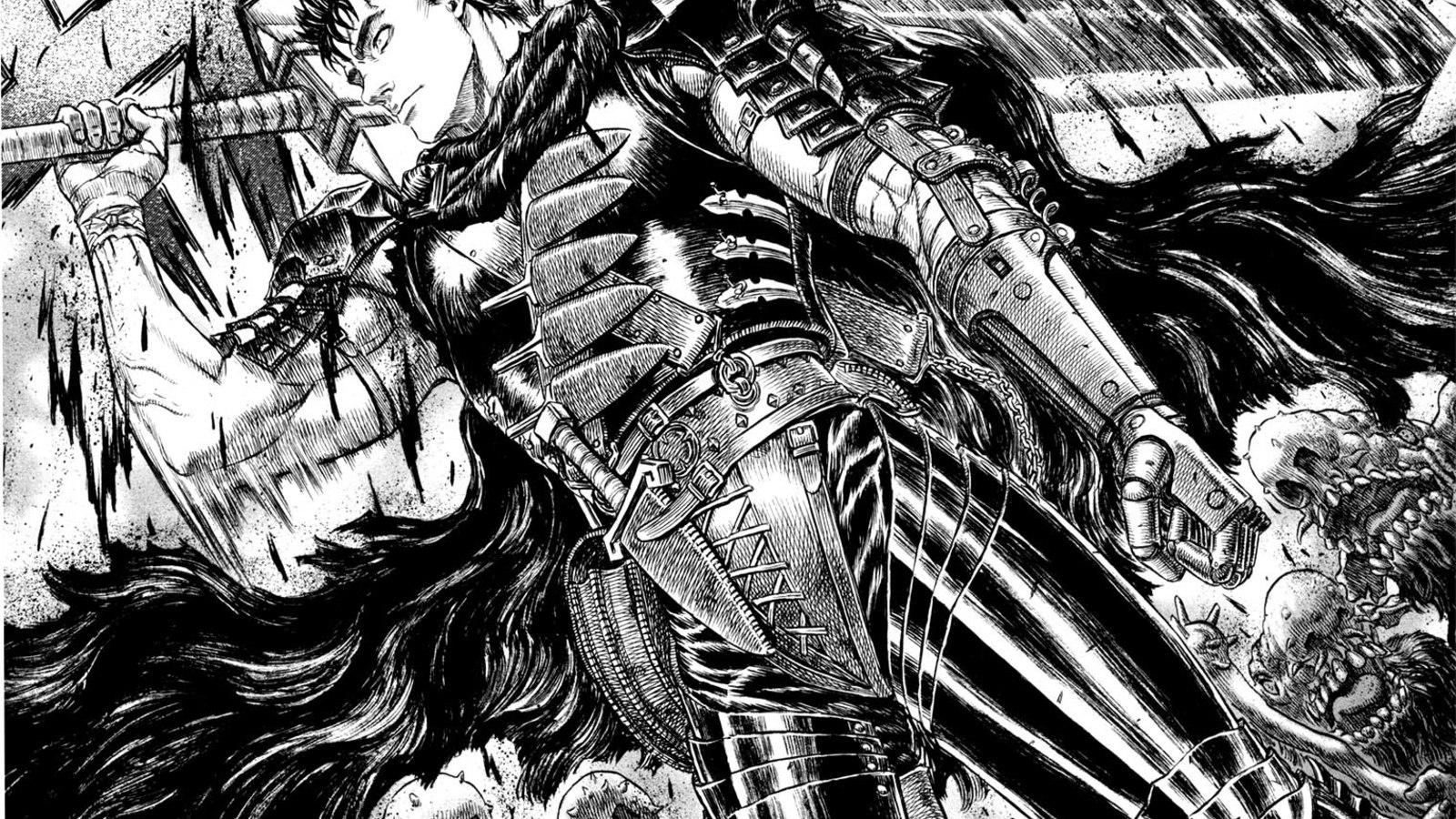 1600x900 Berserk trailer shows Guts in action, complete with Dragon Slayer sword looking like a heap of raw iron