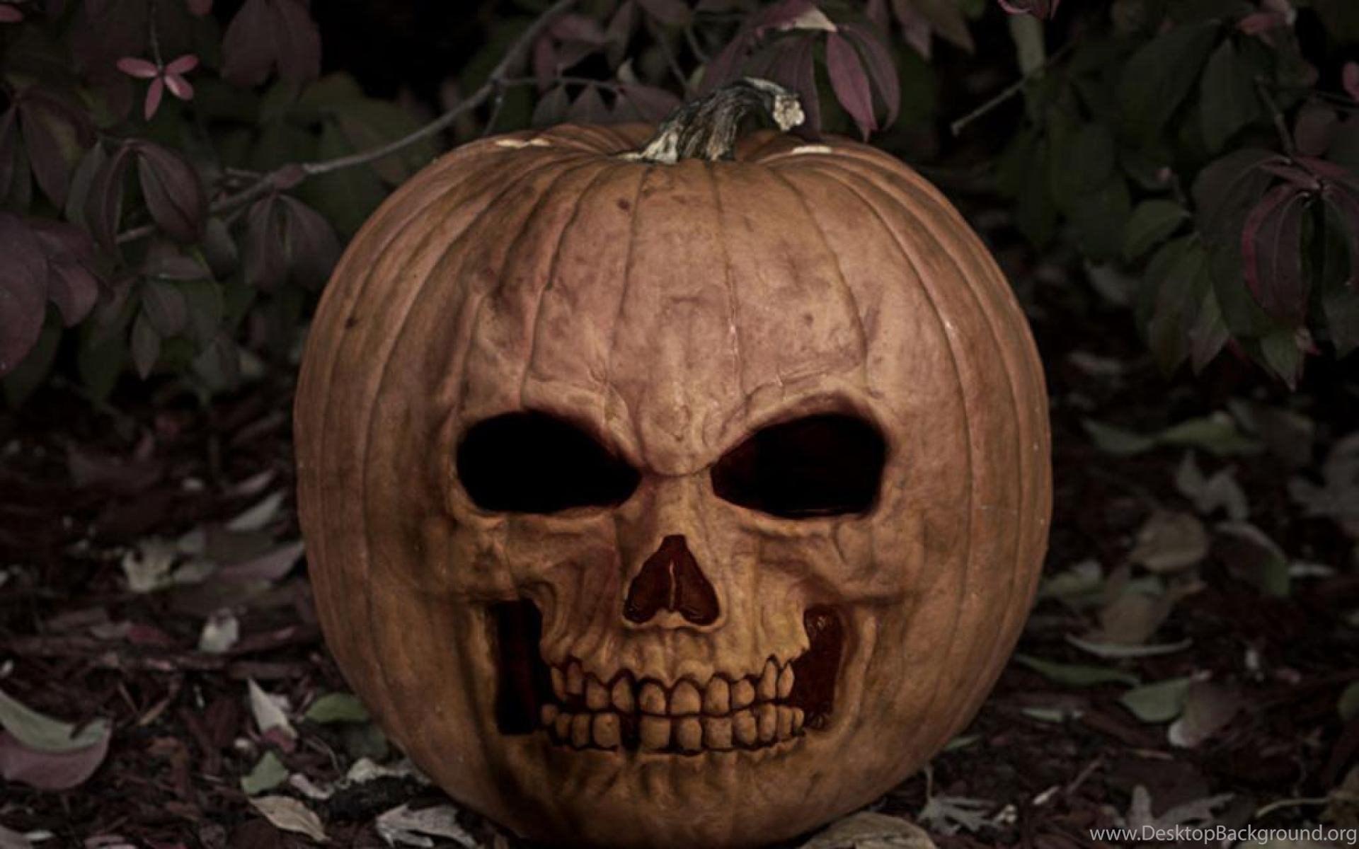 1920x1200 EVIL PUMPKIN FACE WALLPAPER Desktop Background