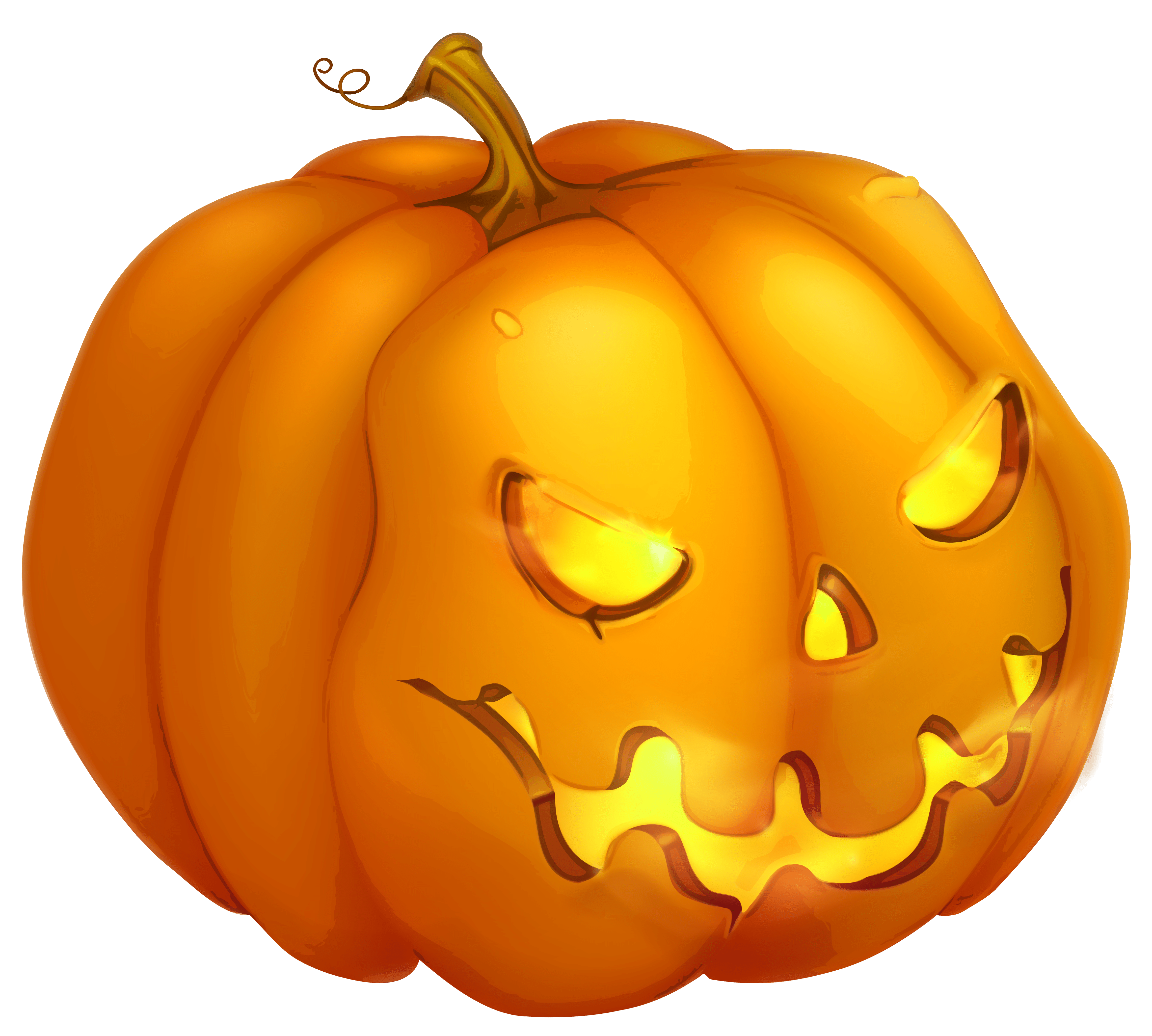 4651x4183 Halloween Evil Pumpkin PNG Clipart Image​-Quality Image and Transparent PNG Free Clipart