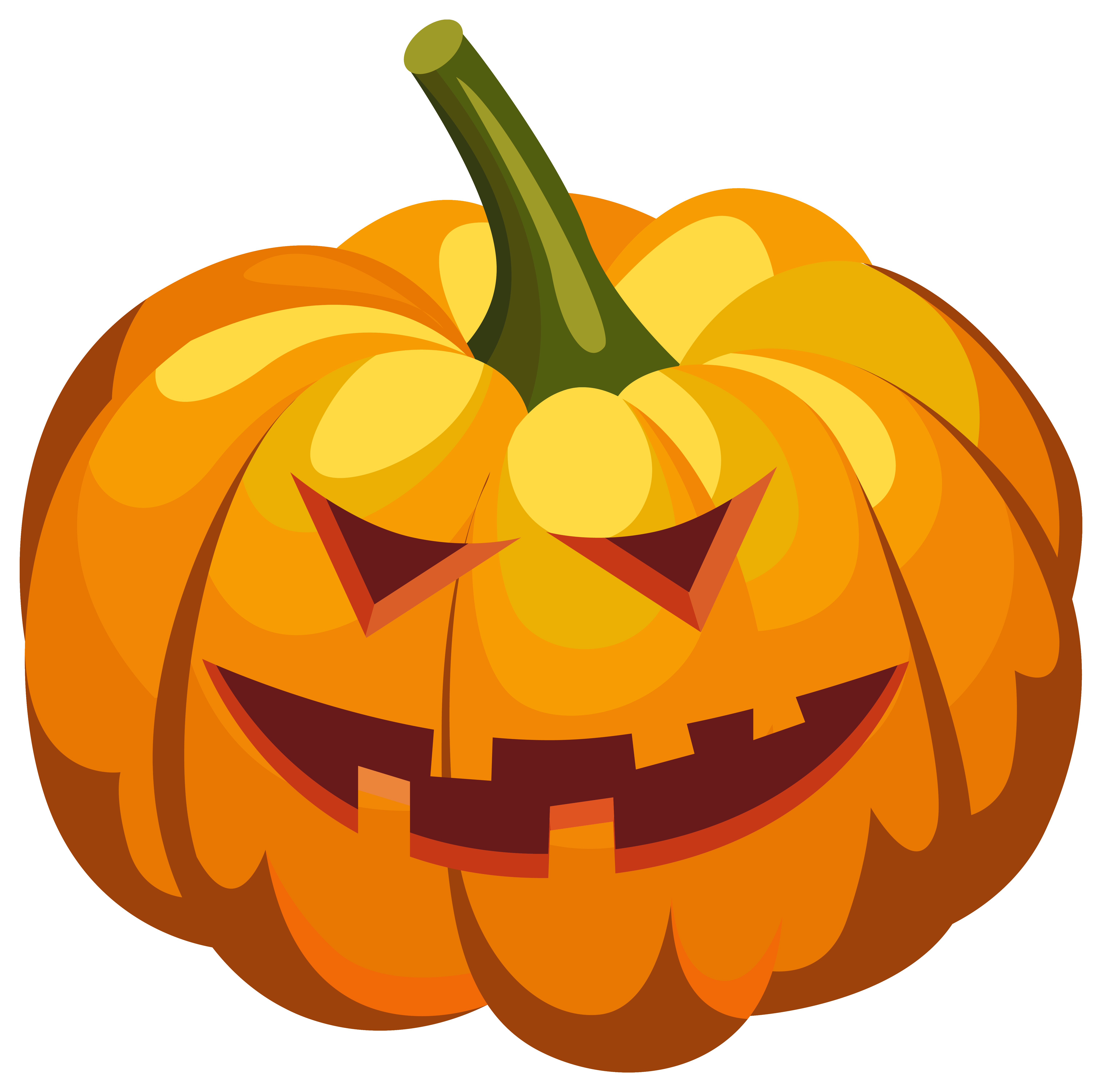 6051x5998 Scary Pumpkin Lantern PNG Clipart Image​-Quality Image and Transparent PNG Free Clipart