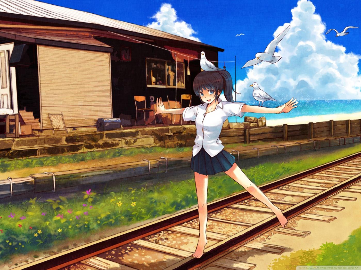 1400x1050 Anime Scenery Ultra HD Desktop Background Wallpaper for 4K UHD TV : Widescreen & UltraWide Desktop & Laptop : Tablet