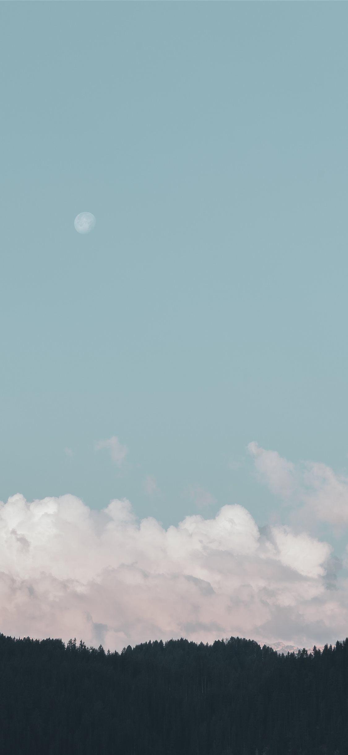1125x2436 Pastel clouds #LaVal #italy #forest #mountian #moon #cloud #sky #iPhone11Wallpaper. Clouds wallpaper iphone, iPhone wallpaper sky, HD wallpaper iphone